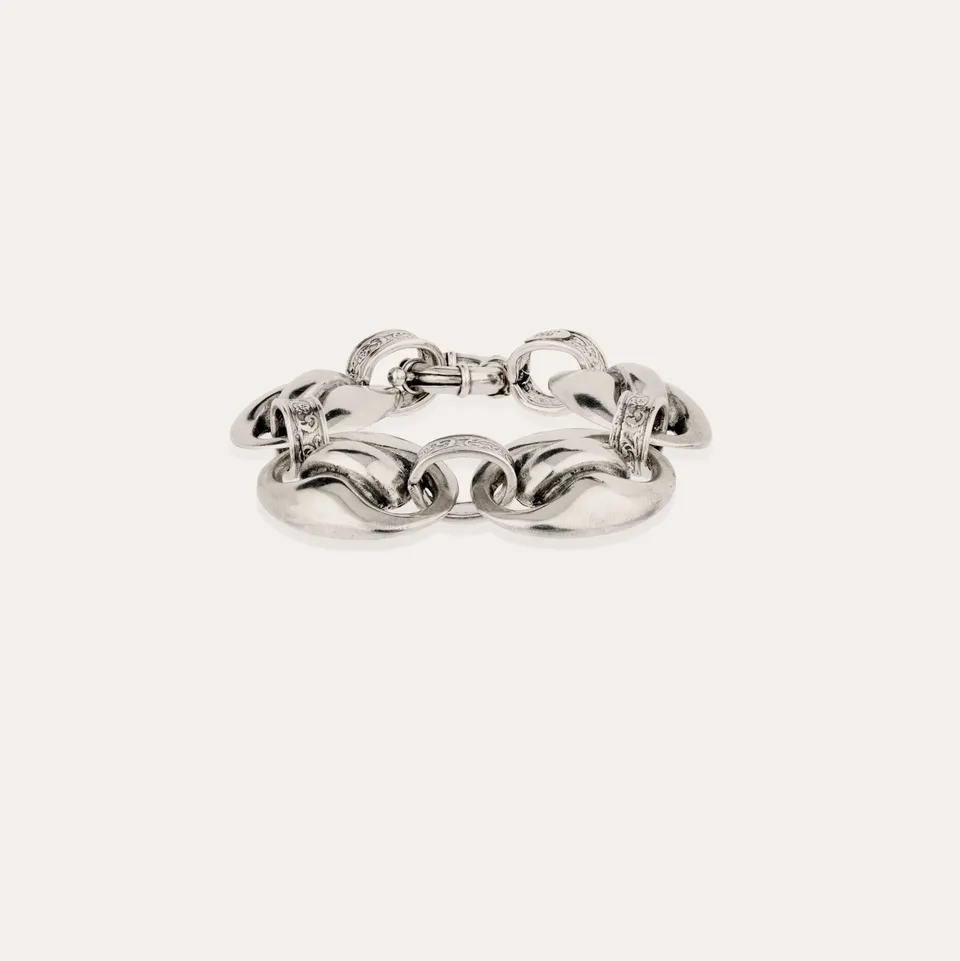 gas-bijoux-bracelet-cophea-argent-maillons-marine image 1