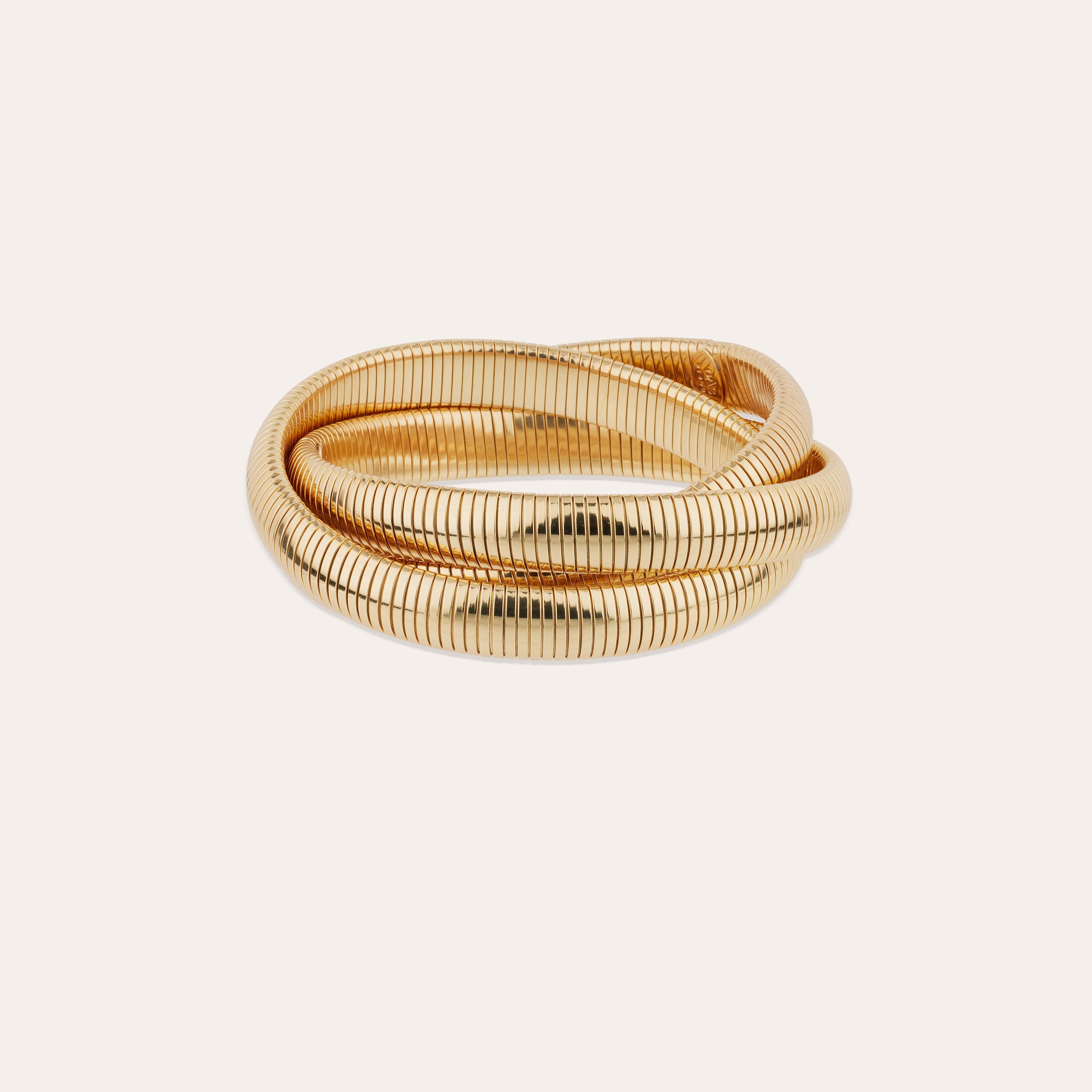 gas-bijoux-infinity-bracelet-trois-rangs-dor image 1