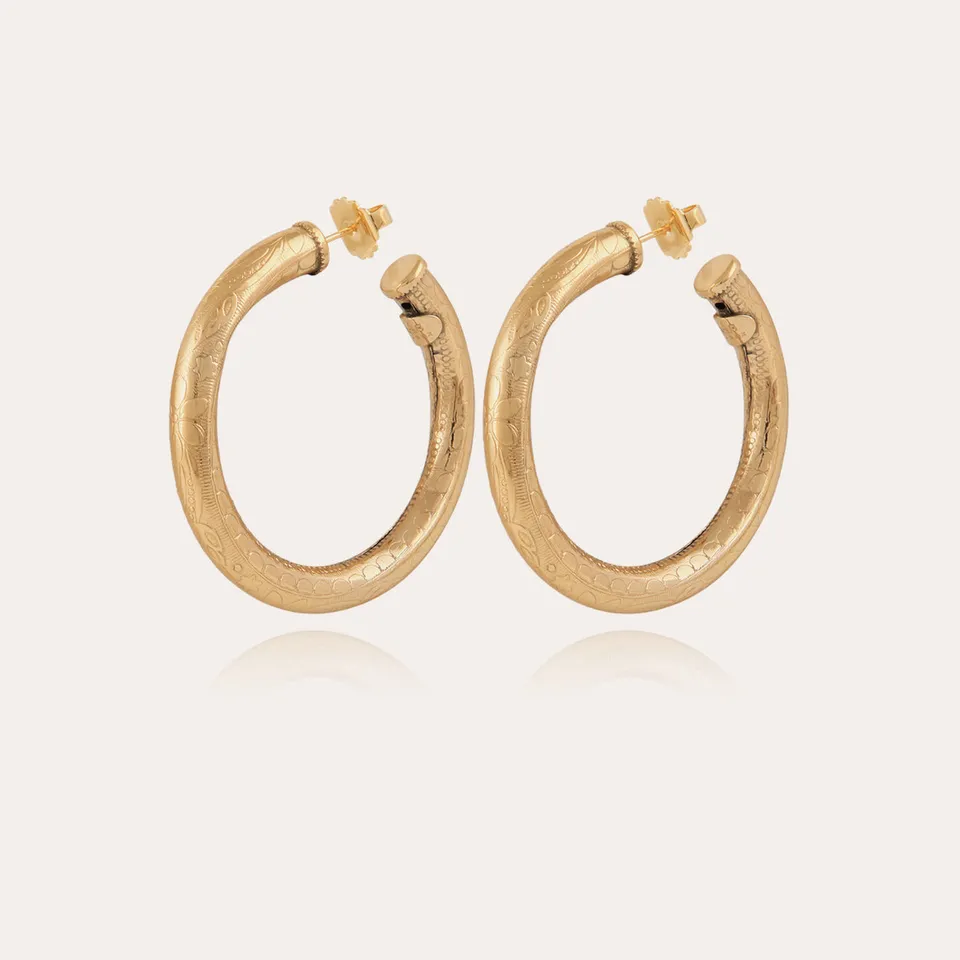 gas-bijoux-boucles-d-oreilles-cr-oles-maoro-petit-mod-le-dor-es-grav-es image 1