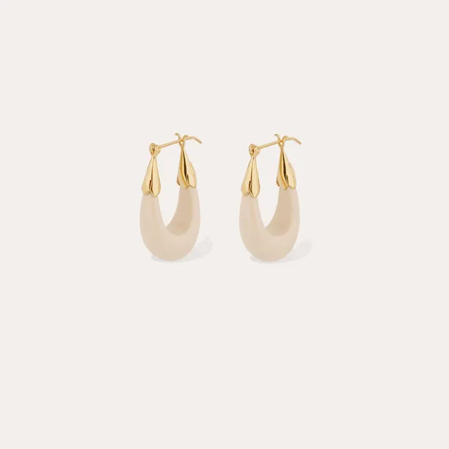 gas-bijoux-boucles-d-oreilles-cume-petit-mod-le-ac-tate-ivoire-texture-vagues-po image 1