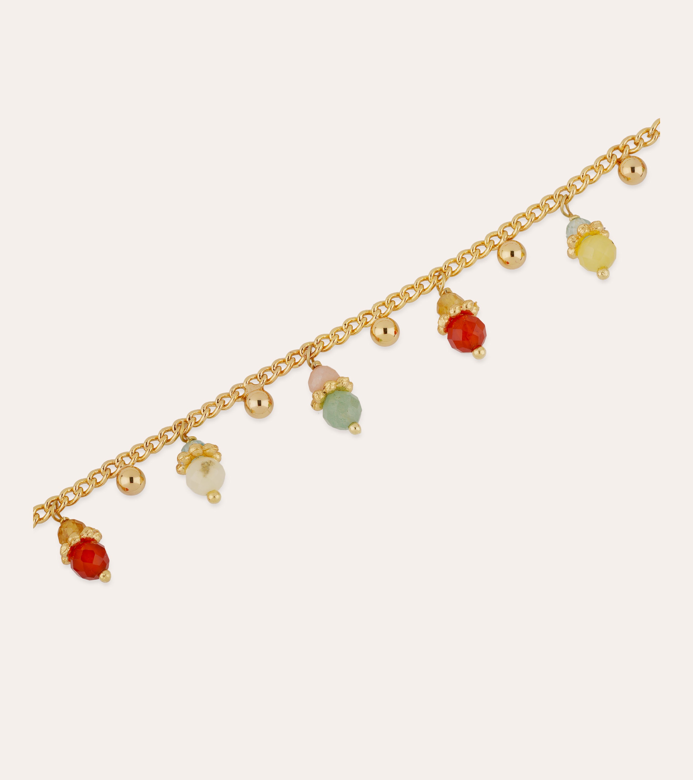 gas-bijoux-collier-tangerine-quartz-vert-et-cornaline-dor-or-fin image 3