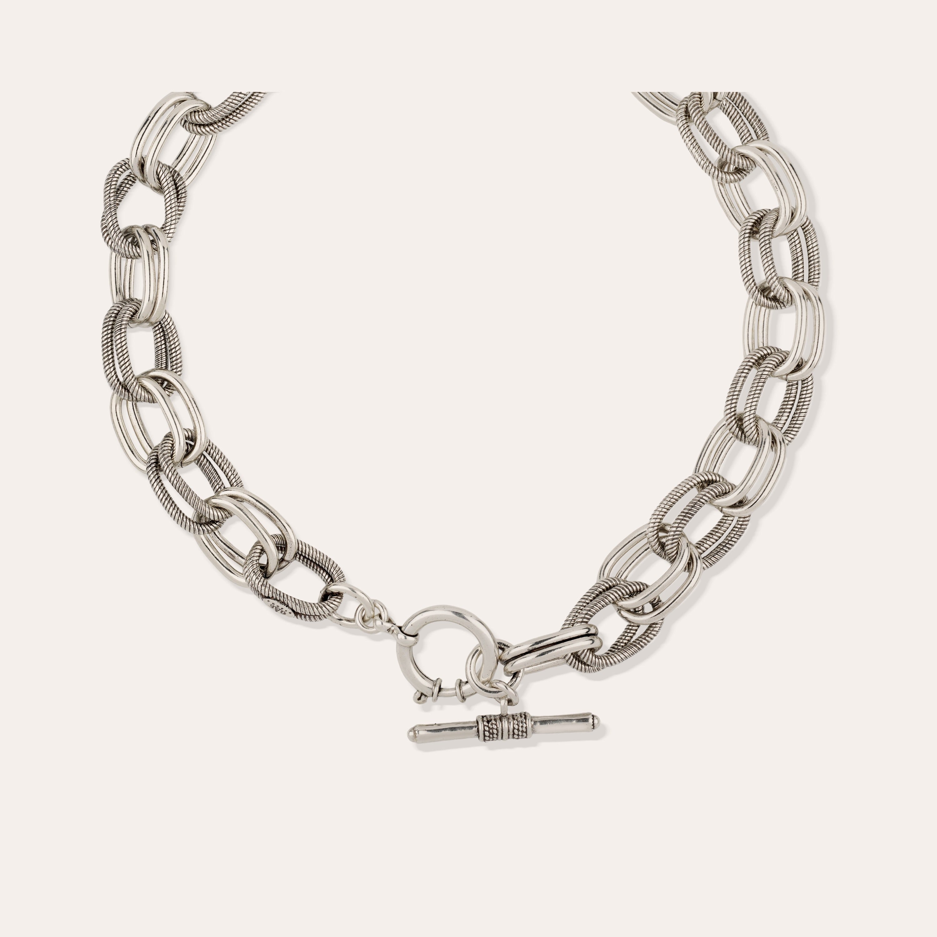 gas-bijoux-collier-bell-argent-anneaux-lisses-et-stri-s-fermoir-barrette-serti-d image 4