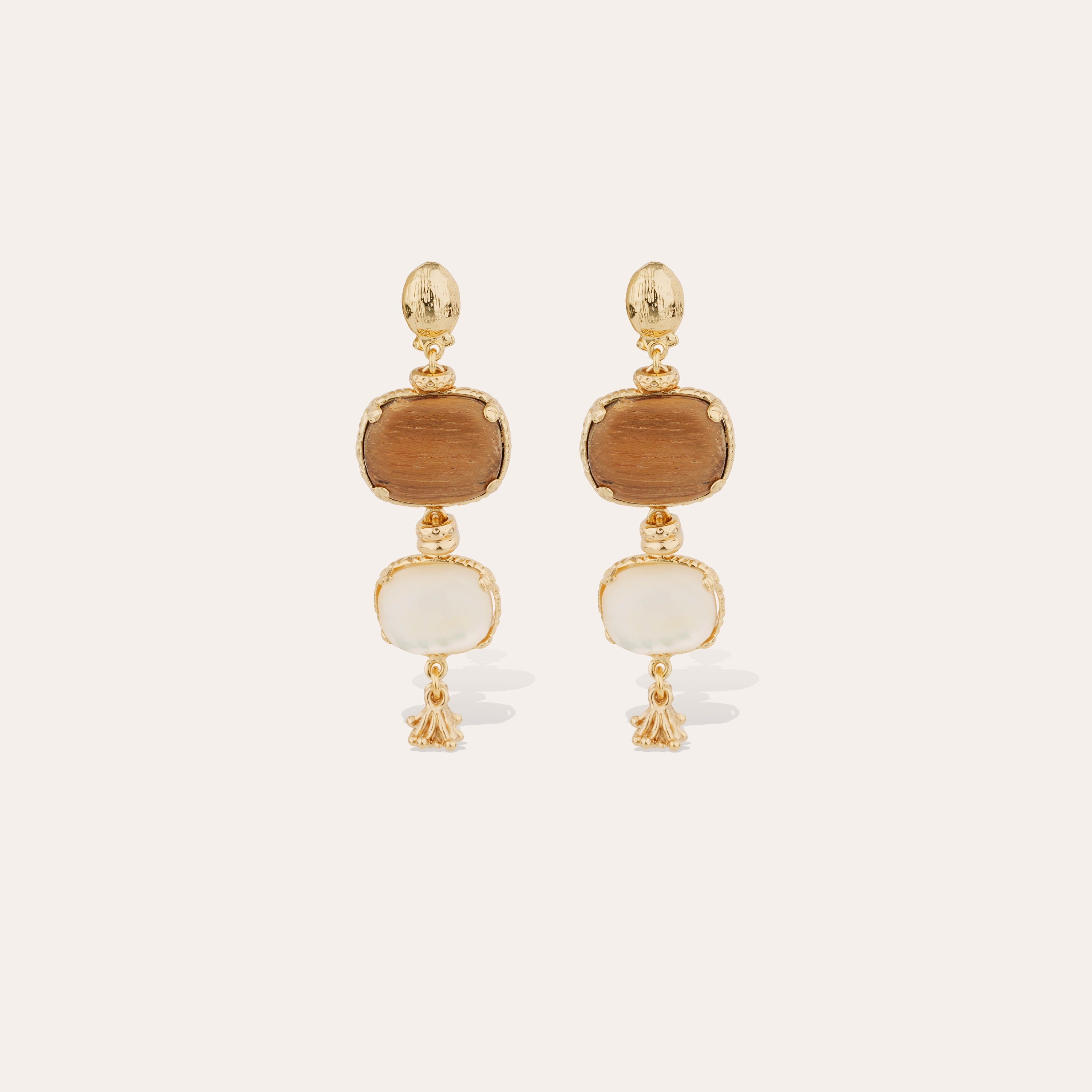 gas-bijoux-boucles-d-oreilles-sil-ne-petit-mod-le-bois-nacre-blanche image 1