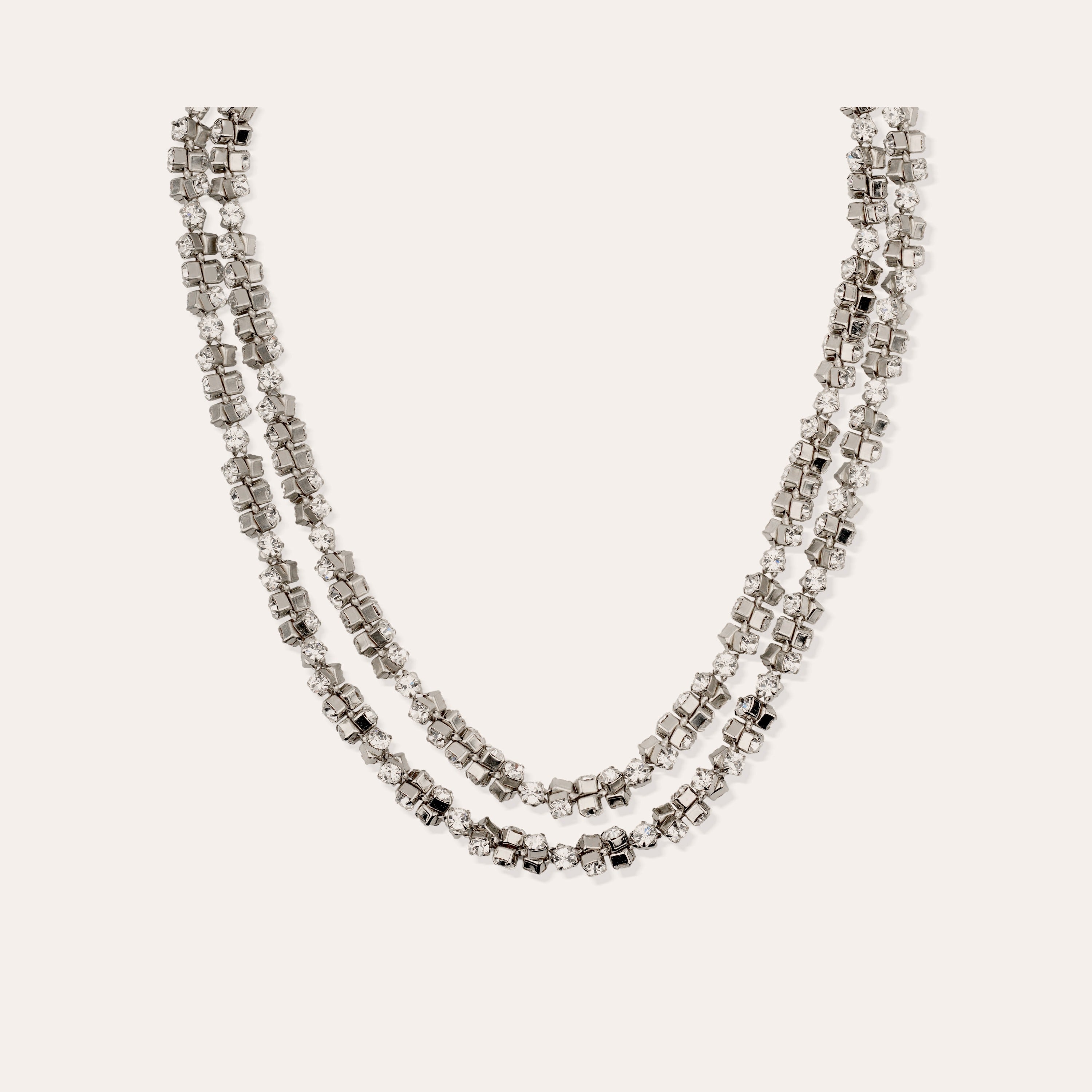 gas-bijoux-collier-trevise-finition-rhodium-collier-strass-46-cm image 1