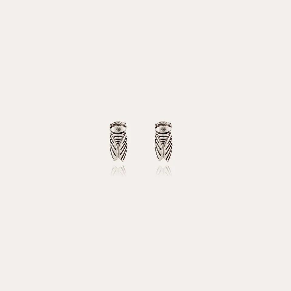 gas-bijoux-cigale-boucles-d-oreilles-puces-argent-es-grav-es-cigale image 1