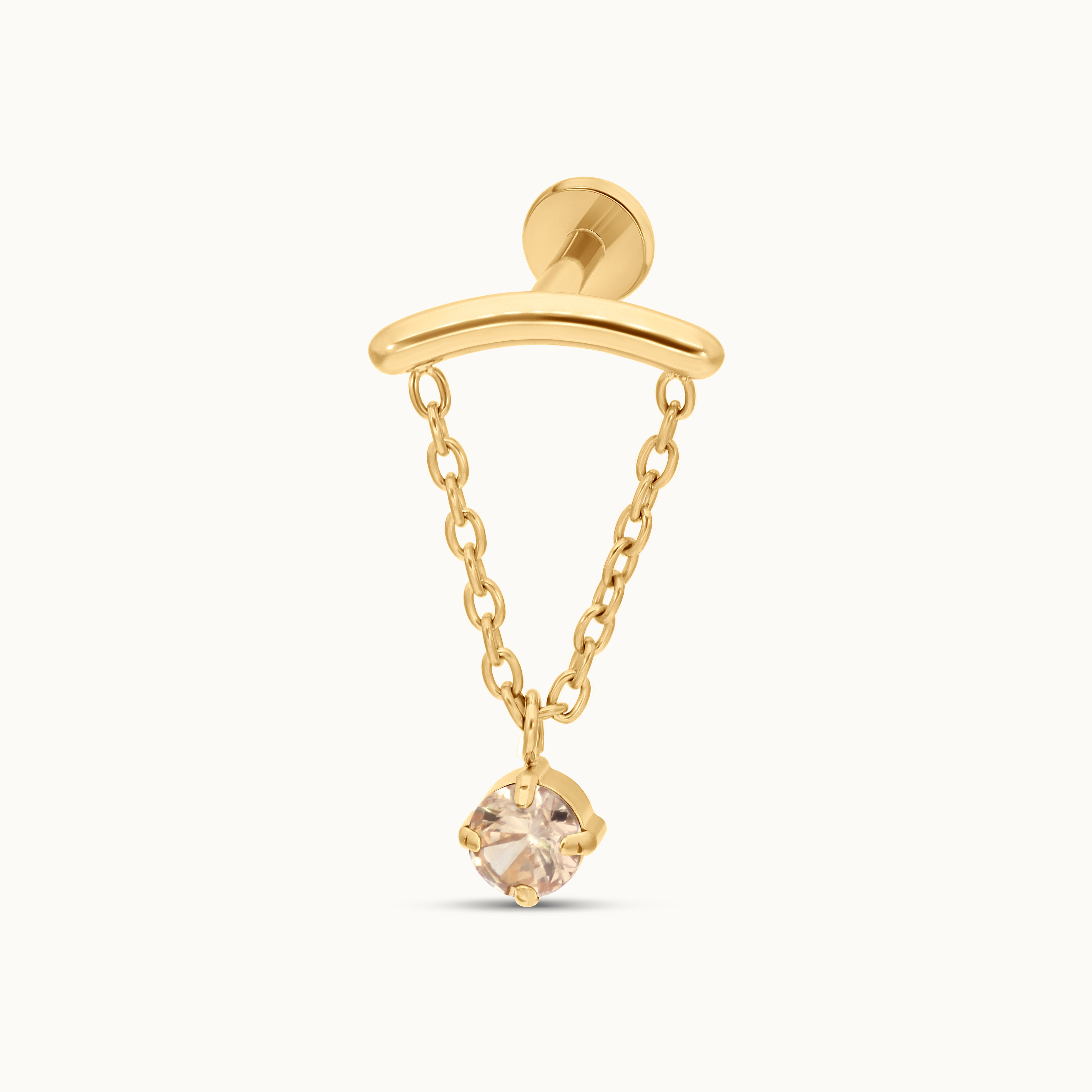 obsidian-piercing-doppio-bijou-hidden-helix-en-titane-pvd-gold-cha-ne-fine-et-zi image 1