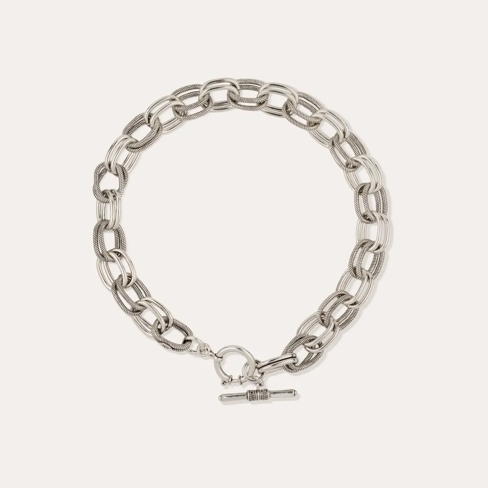 gas-bijoux-collier-bell-argent-anneaux-lisses-et-stri-s-fermoir-barrette-serti-d image 1