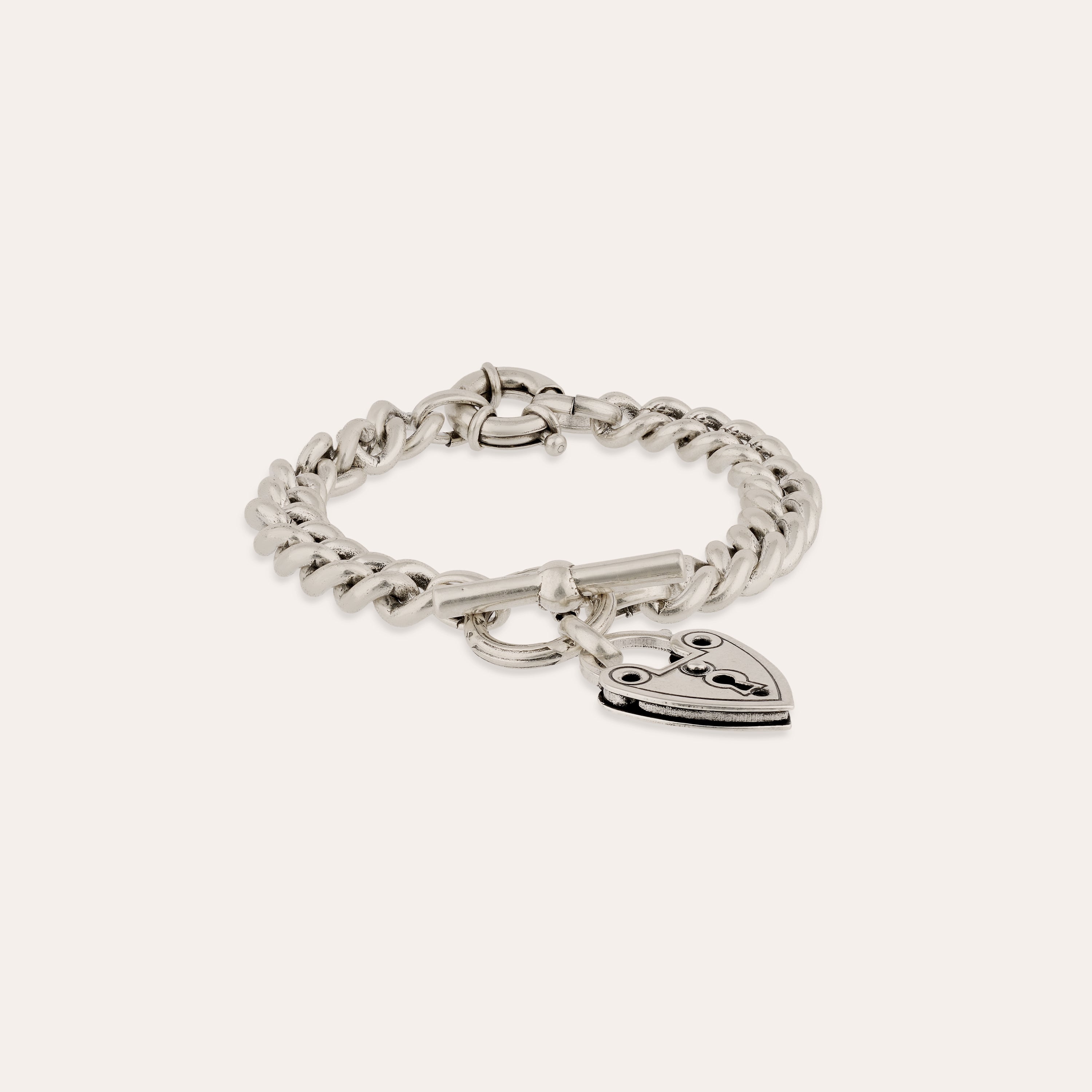 gas-bijoux-bracelet-locked-argent-cha-ne-cadenas-c-ur image 3