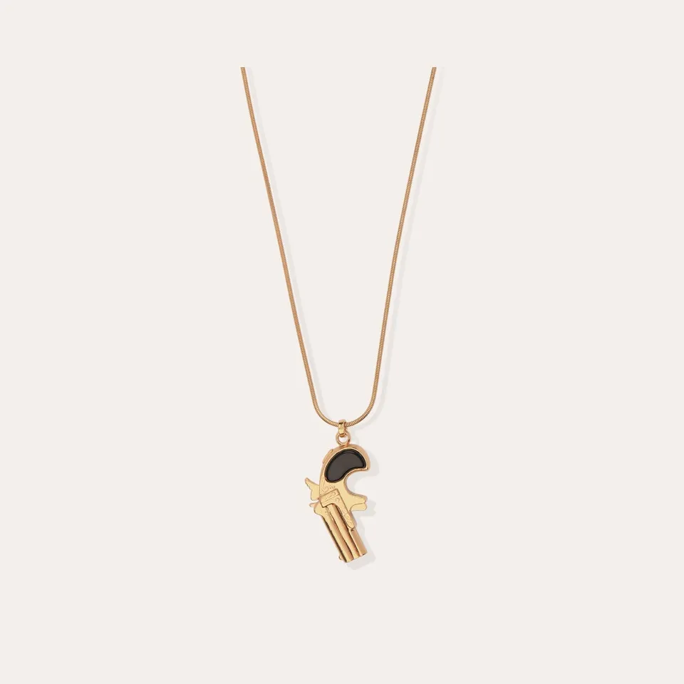 gas-bijoux-collier-clint-grand-mod-le-dor-pendentif-pistolet-martel image 1