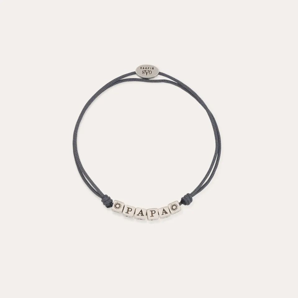 gas-bijoux-bracelet-papa-grand-mod-le-argent-cubes-grav-s-porte-bonheur image 1