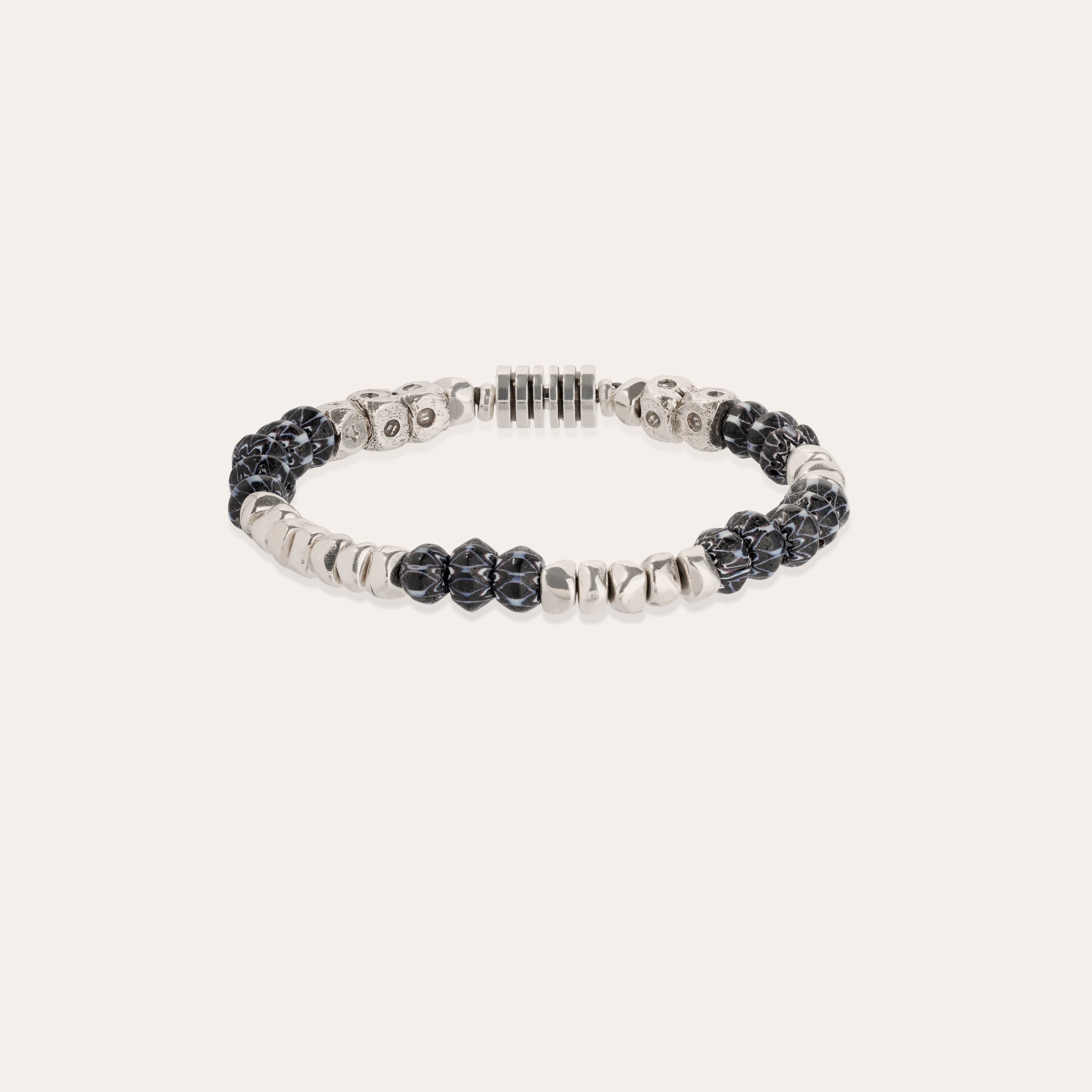 gas-bijoux-sacha-bracelet-argent-perles-vari-es-et-perles-de-verre-color-es image 1