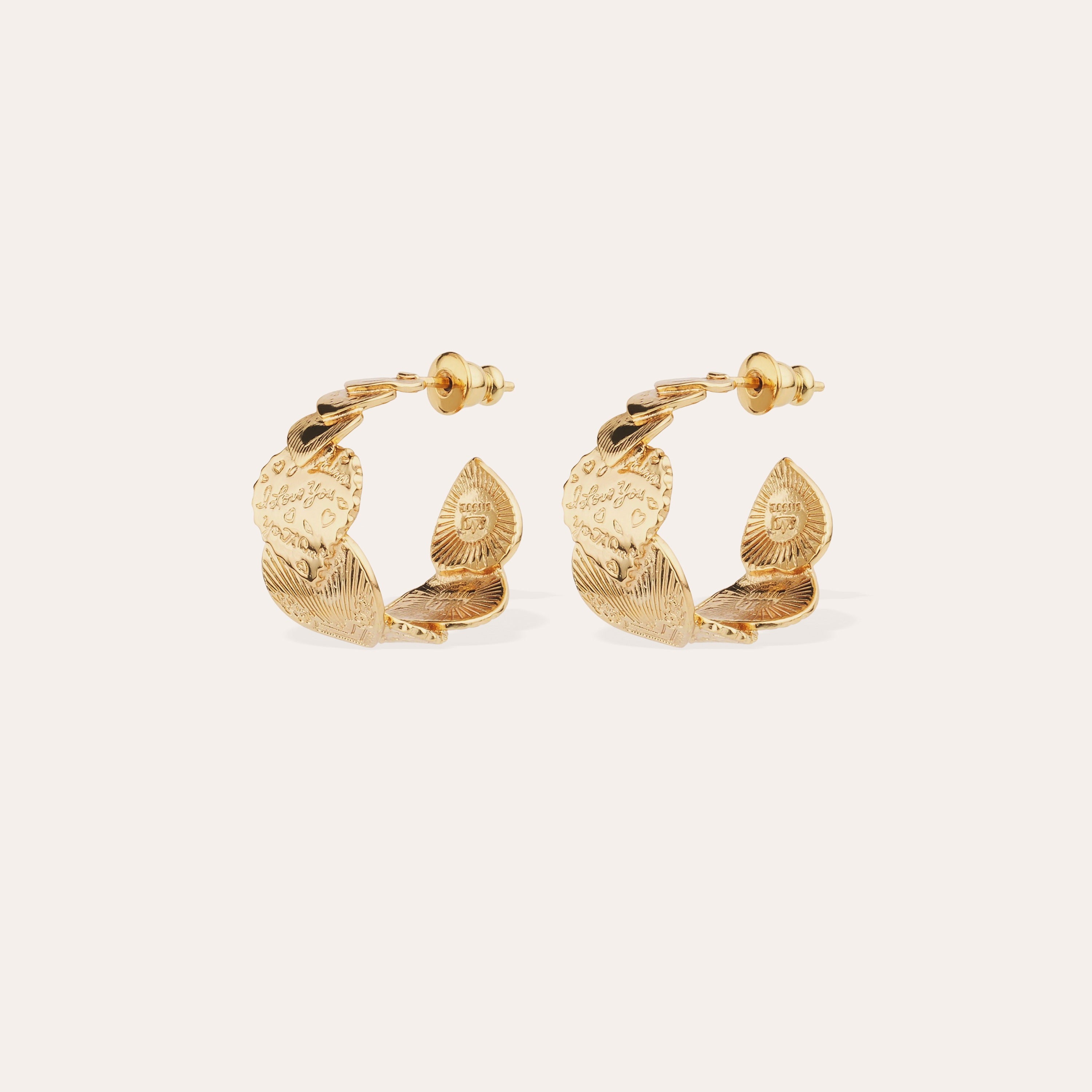 gas-bijoux-boucles-d-oreilles-cr-oles-cuore-petit-mod-le-dor-es-l-or-fin image 1