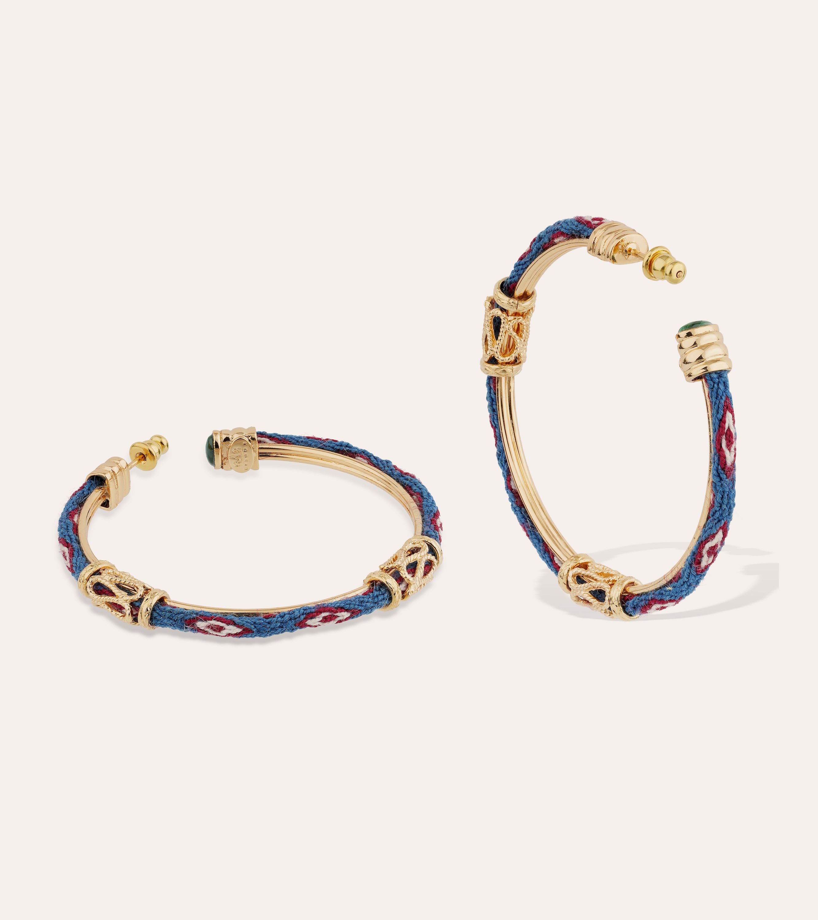 gas-bijoux-cr-oles-lima-cabochons-fibre-d-alpaga-tiss-e-main-dor-es-l-or-fin image 2