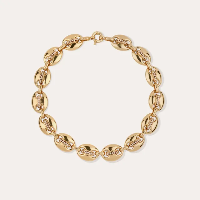 gas-bijoux-collier-cophea-strass-mini-dor-l-or-fin-maillons-marine-polis-la-main image 1