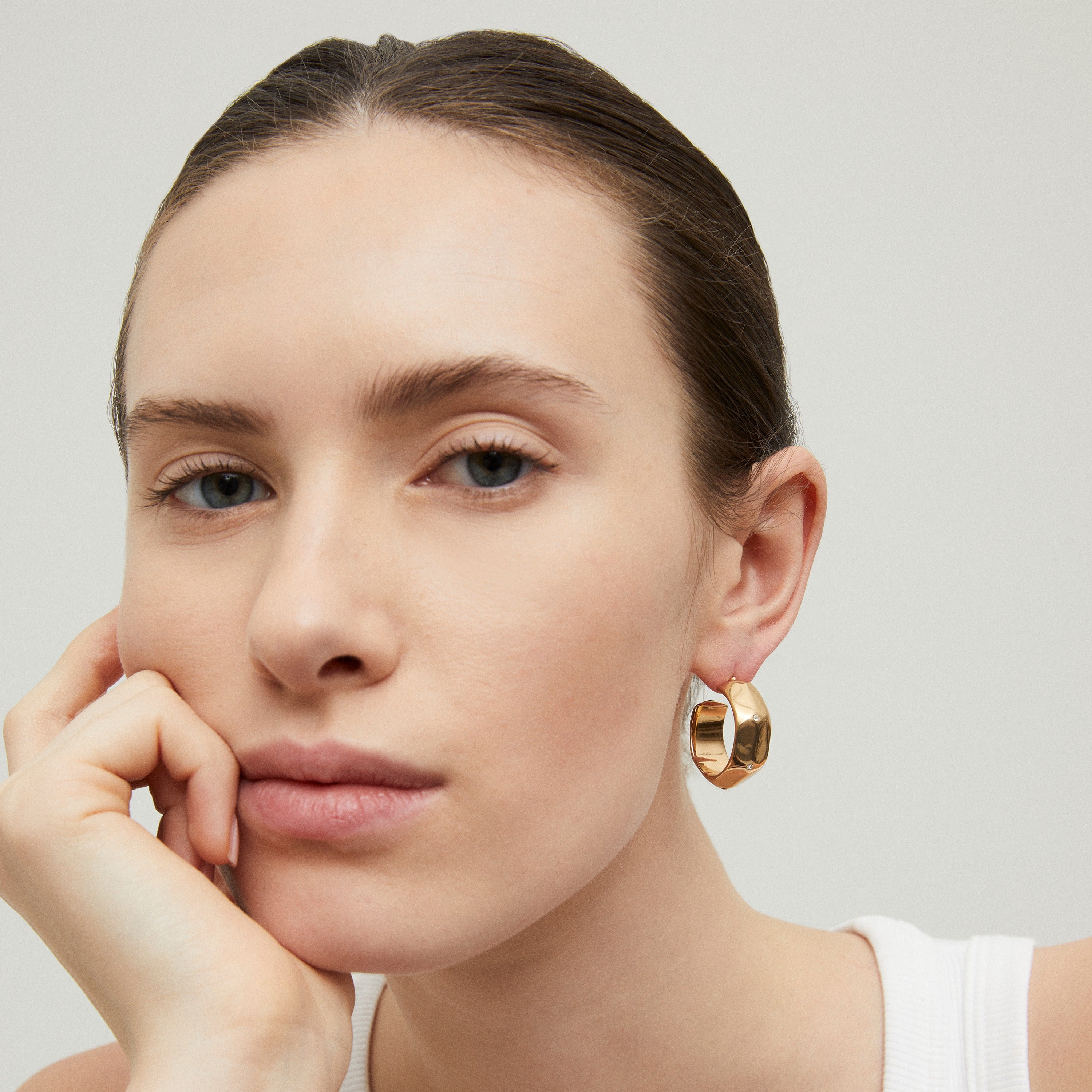 gas-bijoux-boucles-d-oreilles-cr-oles-mila-strass-dor-es-g-om-triques image 2