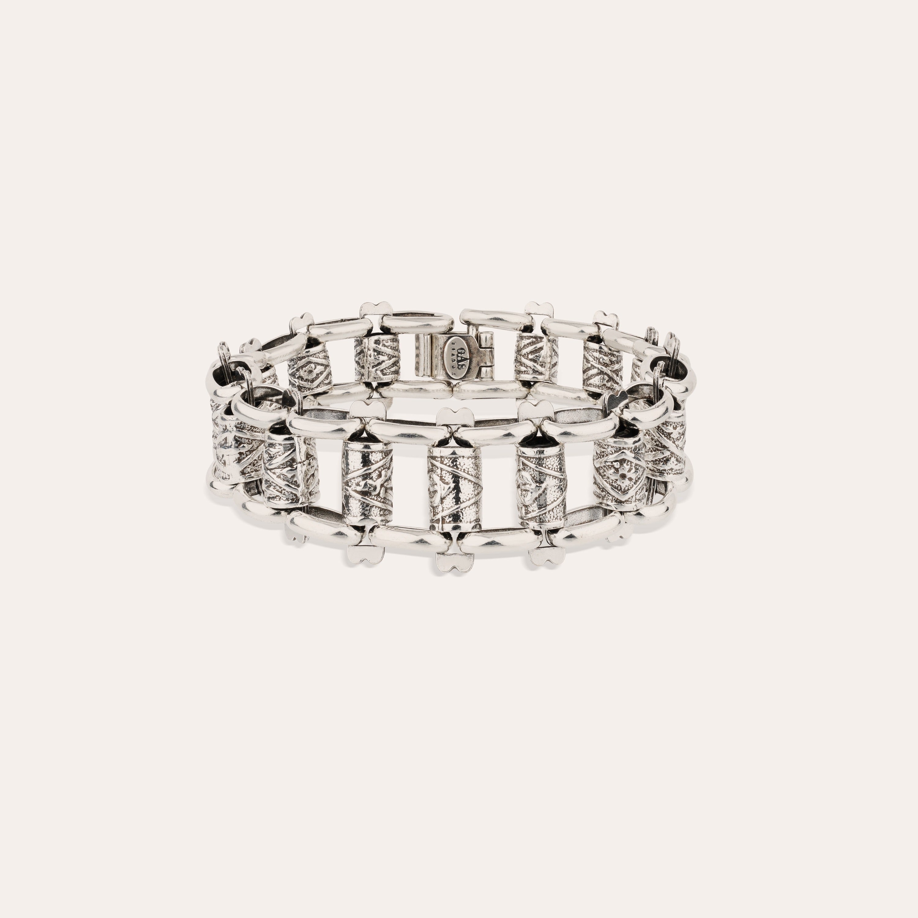 gas-bijoux-bracelet-kamino-argent-large-maille-anneaux-grav-s-et-lisses image 1