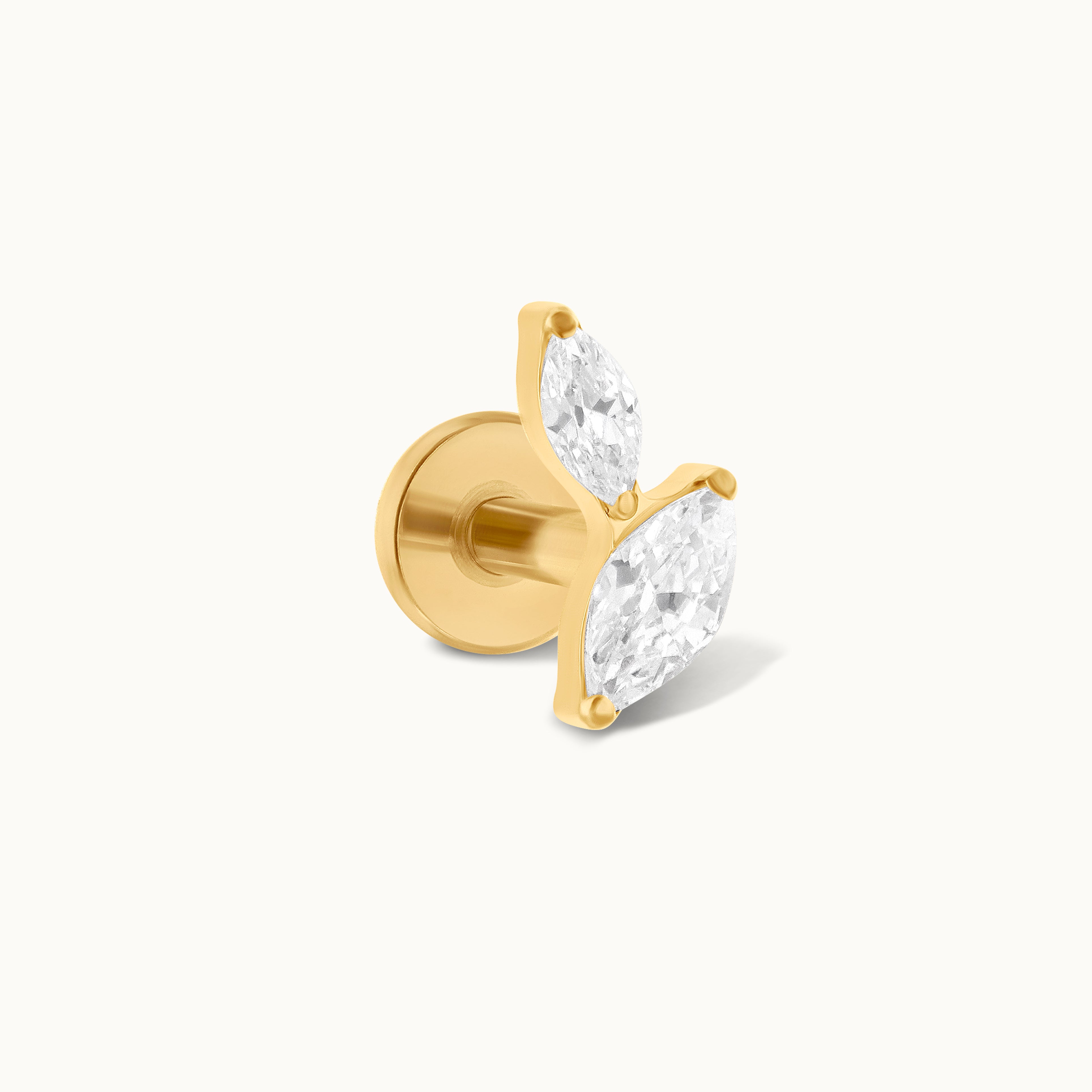 obsidian-piercing-noisette-double-marquise-titane-caf-champagne image 3