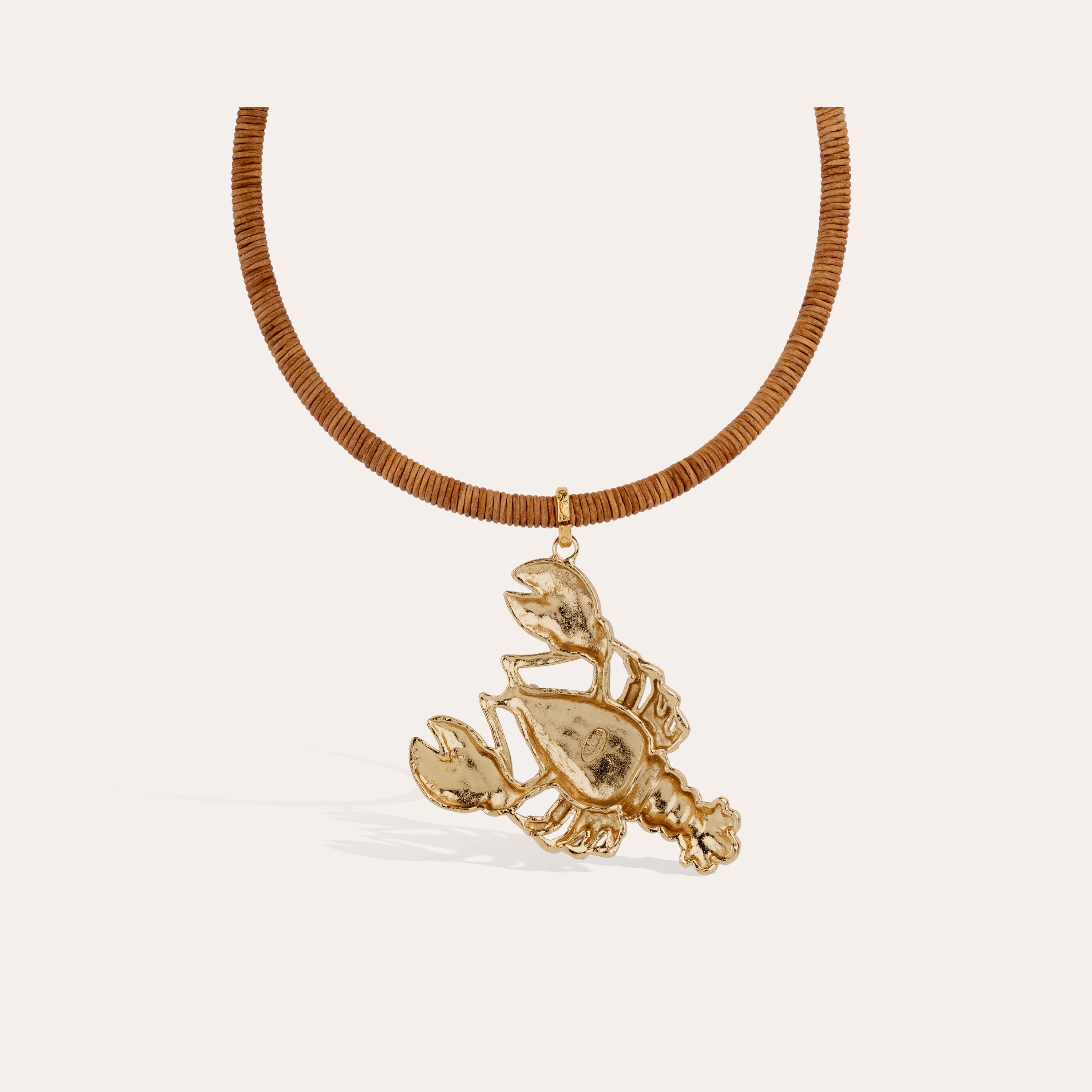 gas-bijoux-collier-sari-homarea-dor-l-or-fin-pendentif-homard-sculpt image 3