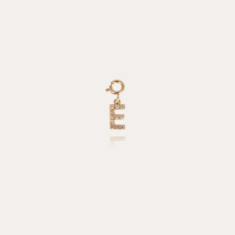 gas-bijoux-charm-pendentif-lettre-e-strass-dor-l-or-fin image 1