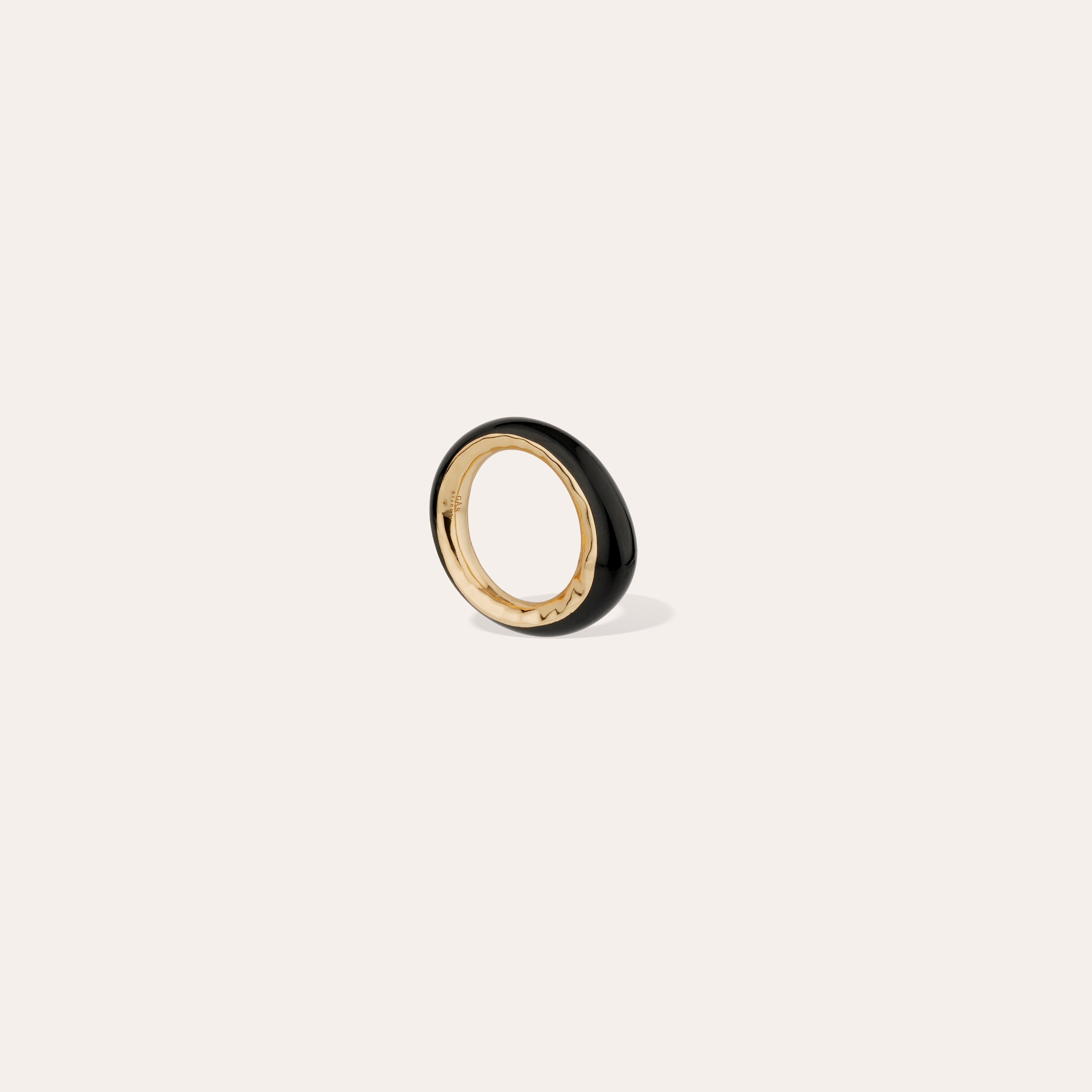 gas-bijoux-bague-selva-ac-tate-noir-dor-e-l-or-fin image 2