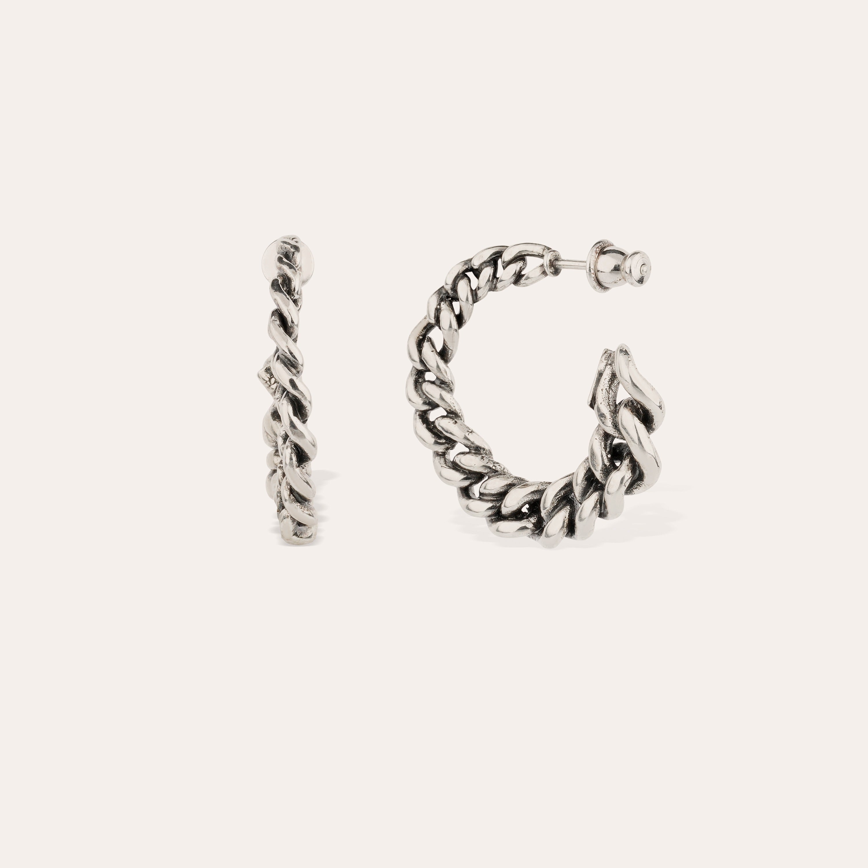 gas-bijoux-boucles-d-oreilles-cr-oles-bronxy-argent-es-maille-gourmette-revisit- image 3