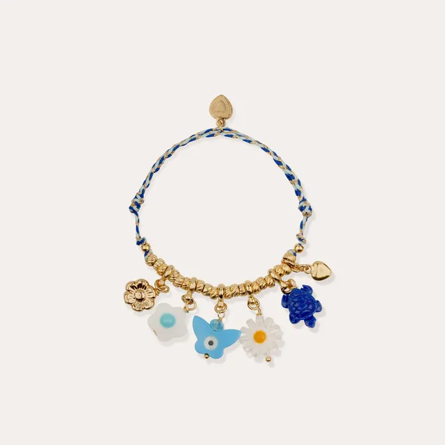 gas-bijoux-bellagio-bracelet-enfant-ras-de-cou-tress-dor-charms image 1