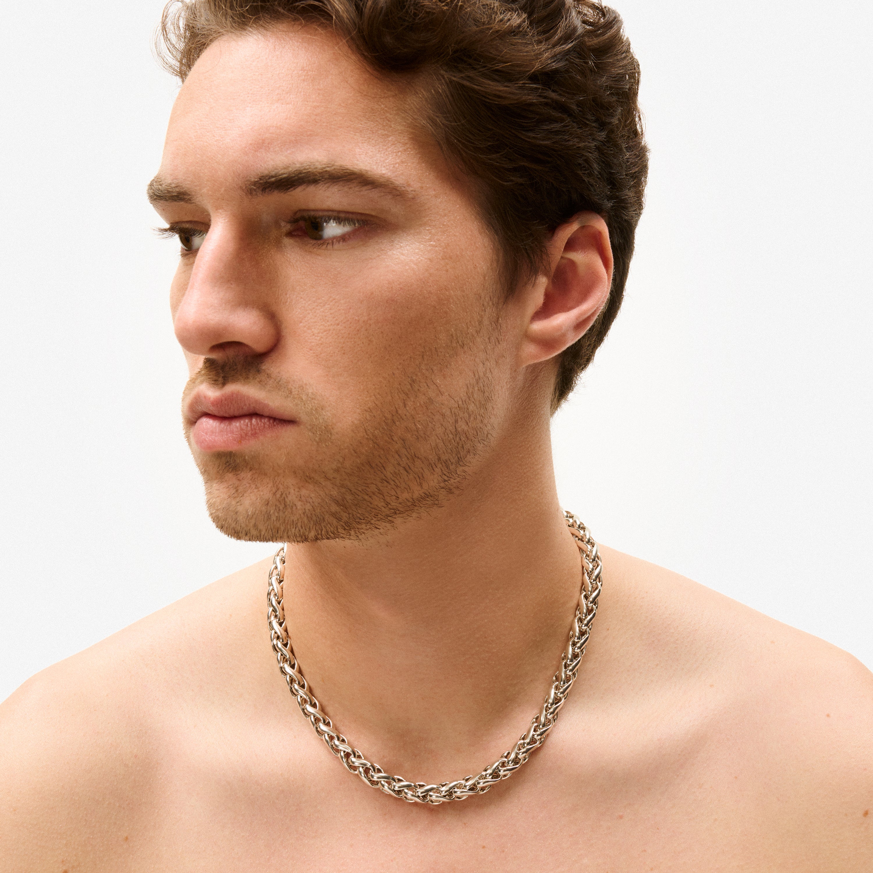 gas-bijoux-collier-alex-argent-large-cha-ne-ronde-maillons image 2