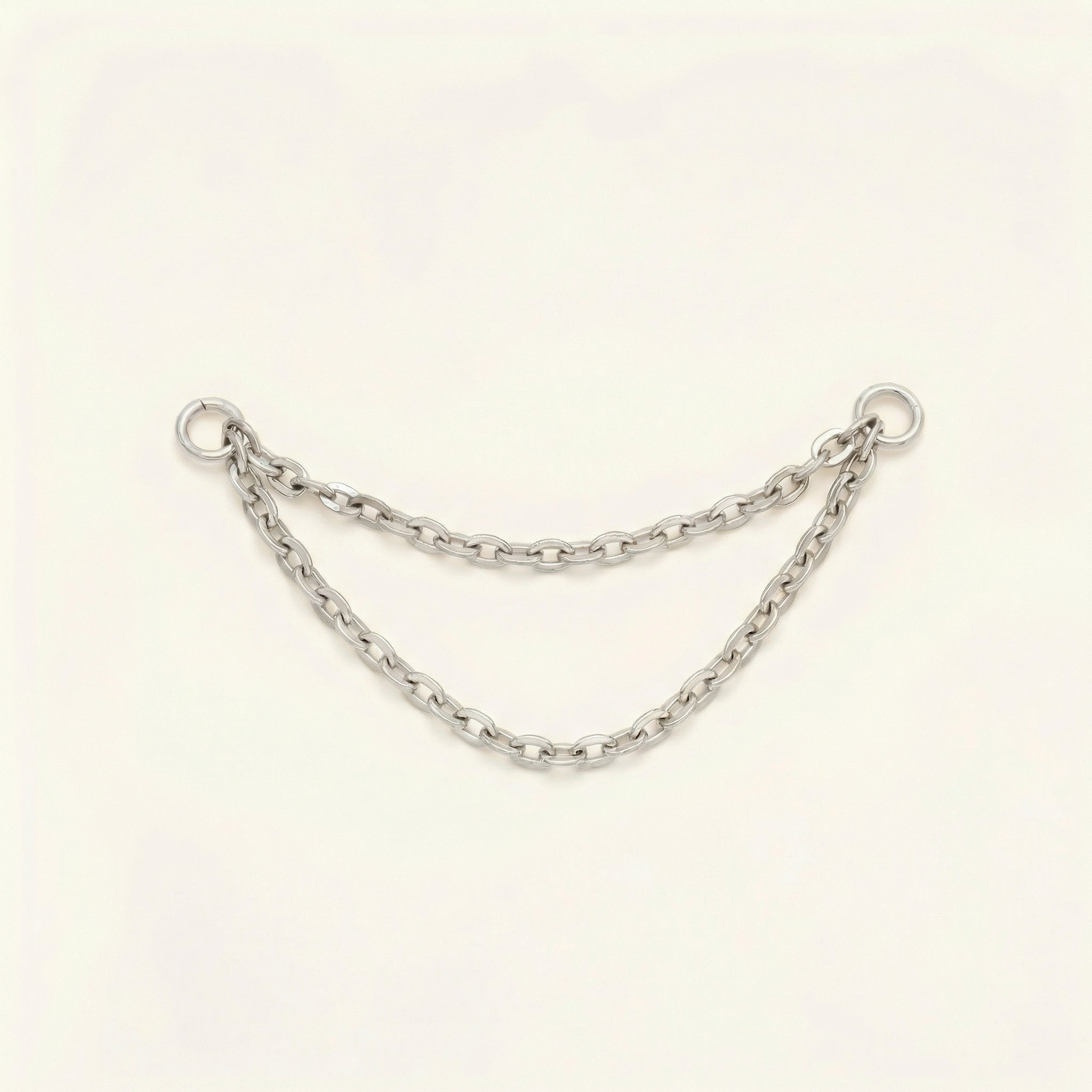 obsidian-piercing-cha-ne-double-cha-ne-d-oreille-titane-astm-f136 image 3