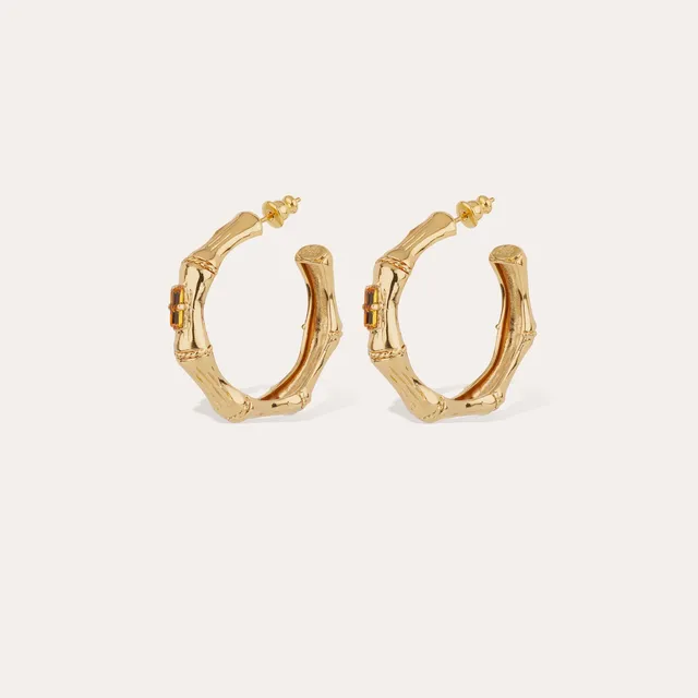 gas-bijoux-boucles-d-oreilles-cr-oles-bambou-strass-petit-mod-le-dor image 1