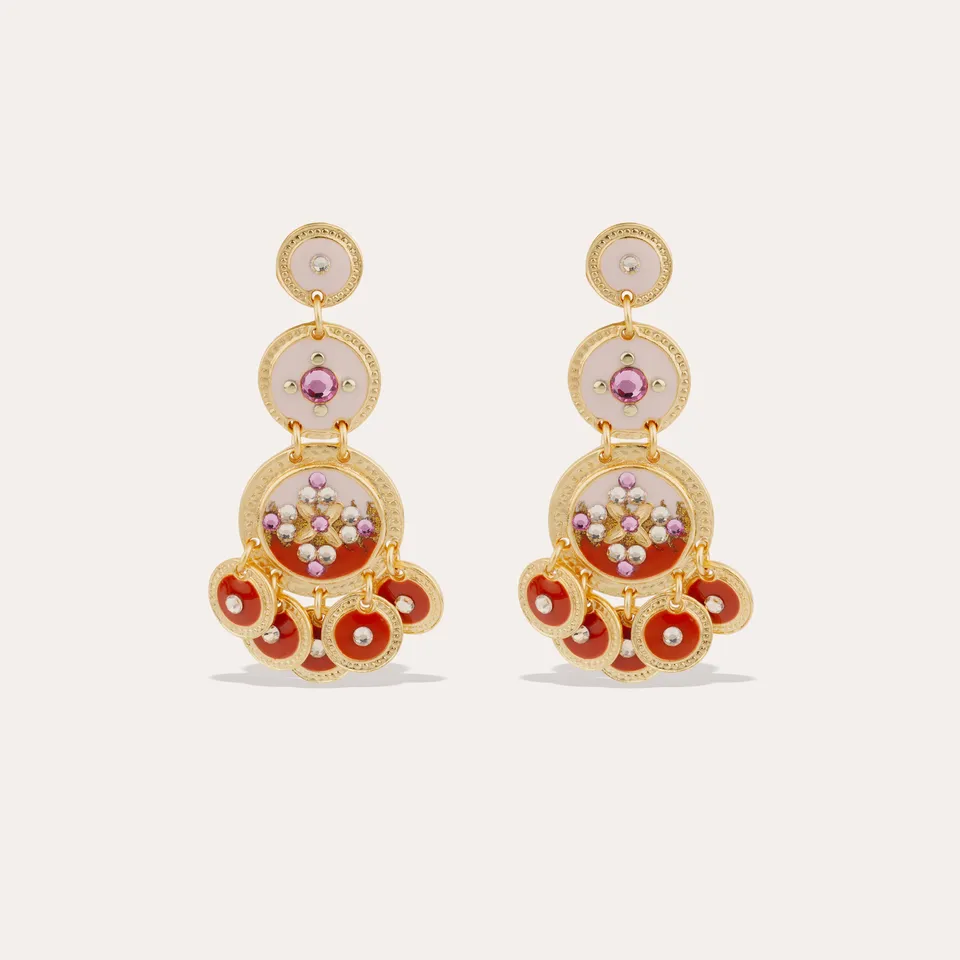 gas-bijoux-boucles-d-oreilles-sequin-trois-rangs-mail-et-strass image 1