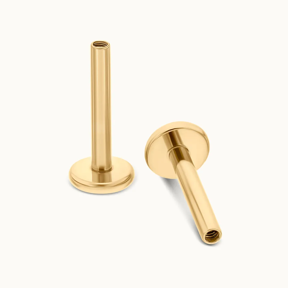 obsidian-piercing-labret-barre-titane-grade-implantable-fond-plat-tailles-et-cou image 1