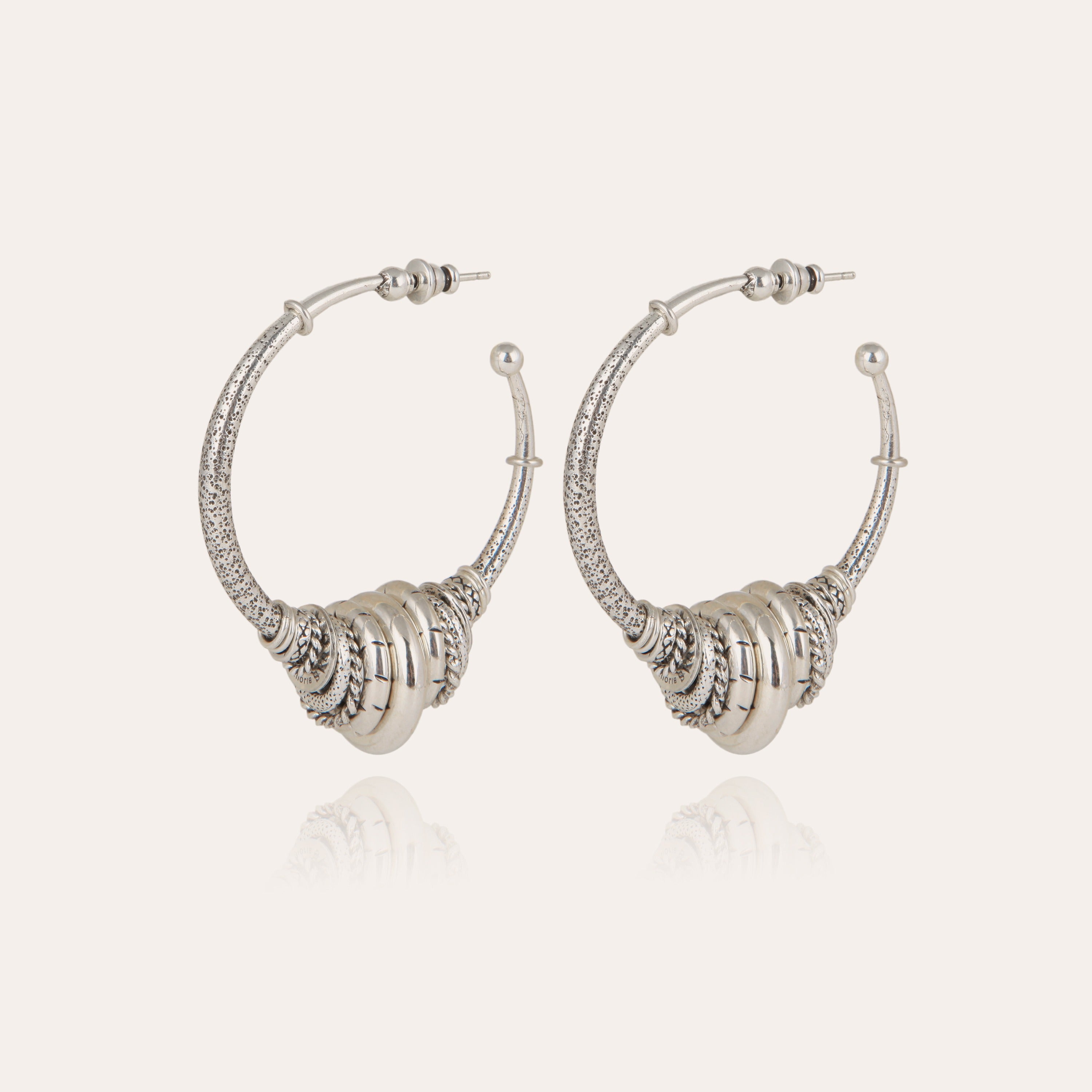 gas-bijoux-maranzana-boucles-d-oreilles-cr-oles-argent-es-martel-es image 1