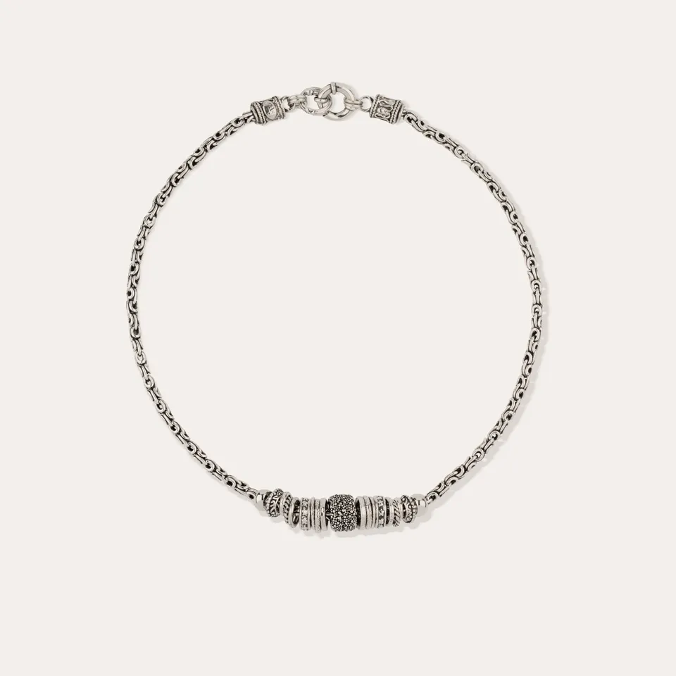 gas-bijoux-collier-marquise-cha-ne-argent-anneaux-vintage image 1