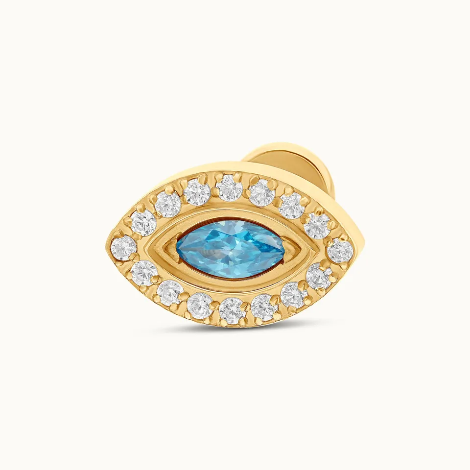 obsidian-piercing-celeste-blue-piercing-cartilage-il-zircon-bleu-c-leste-gold-pv image 1
