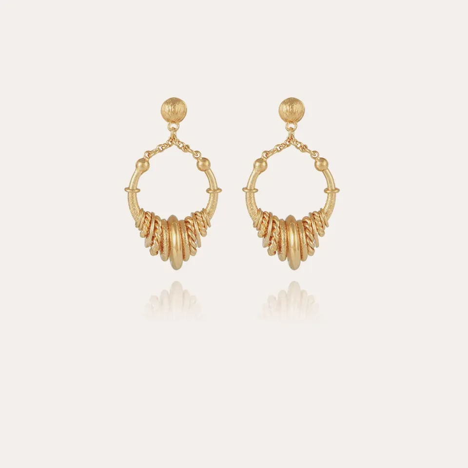 gas-bijoux-maranzana-mini-boucles-d-oreilles-cascade-anneaux-dore9s image 1