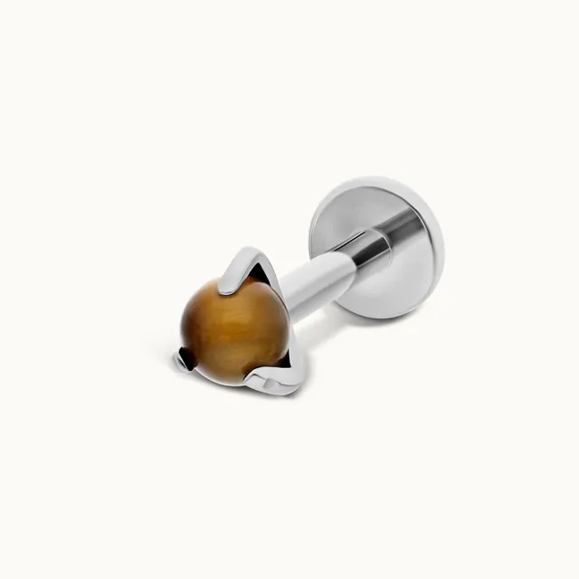 obsidian-piercing-boule-griff-e-oeil-de-tigre-pierre-naturelle-titane-2 image 1