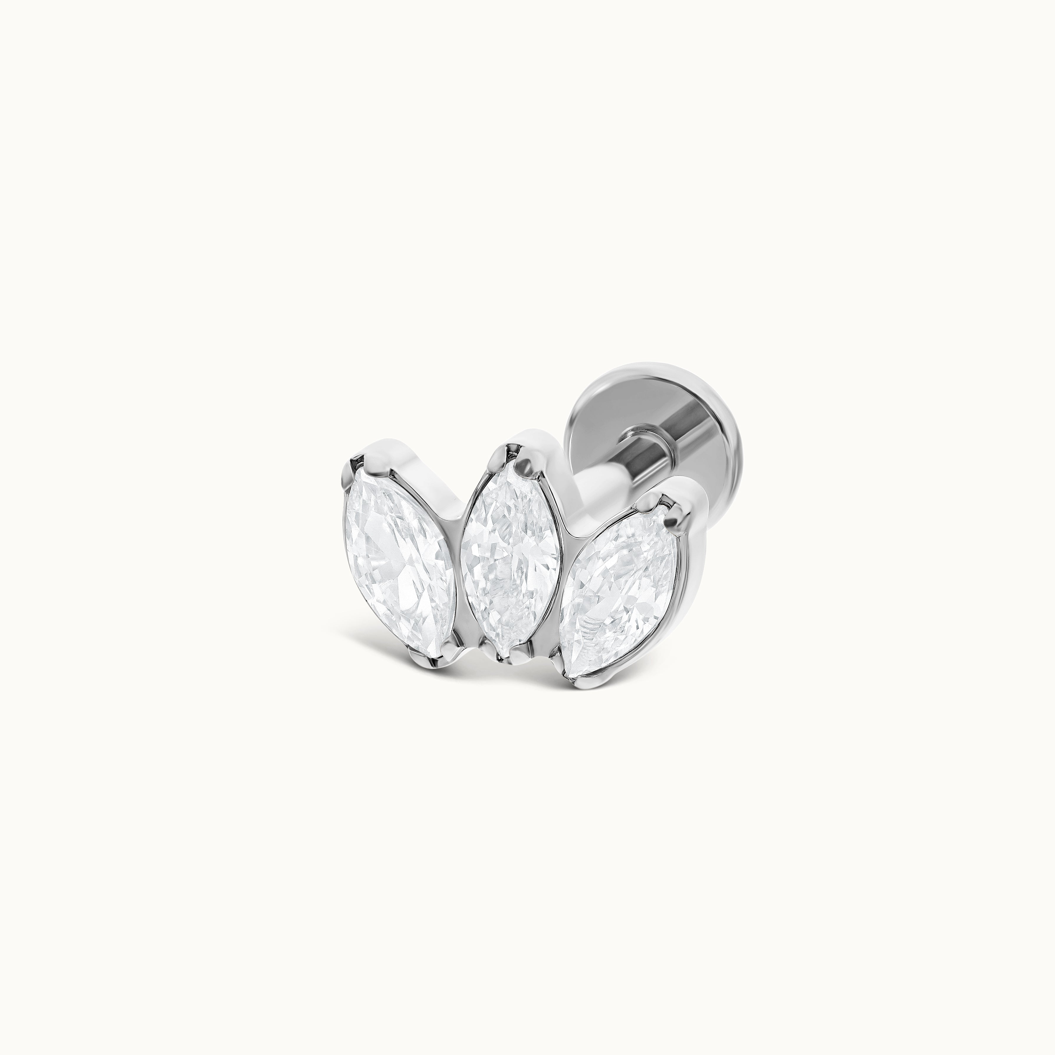 obsidian-piercing-marquise-piercing-h-lix-conch-en-titane-pvd-gold-3-cristaux-ma image 3
