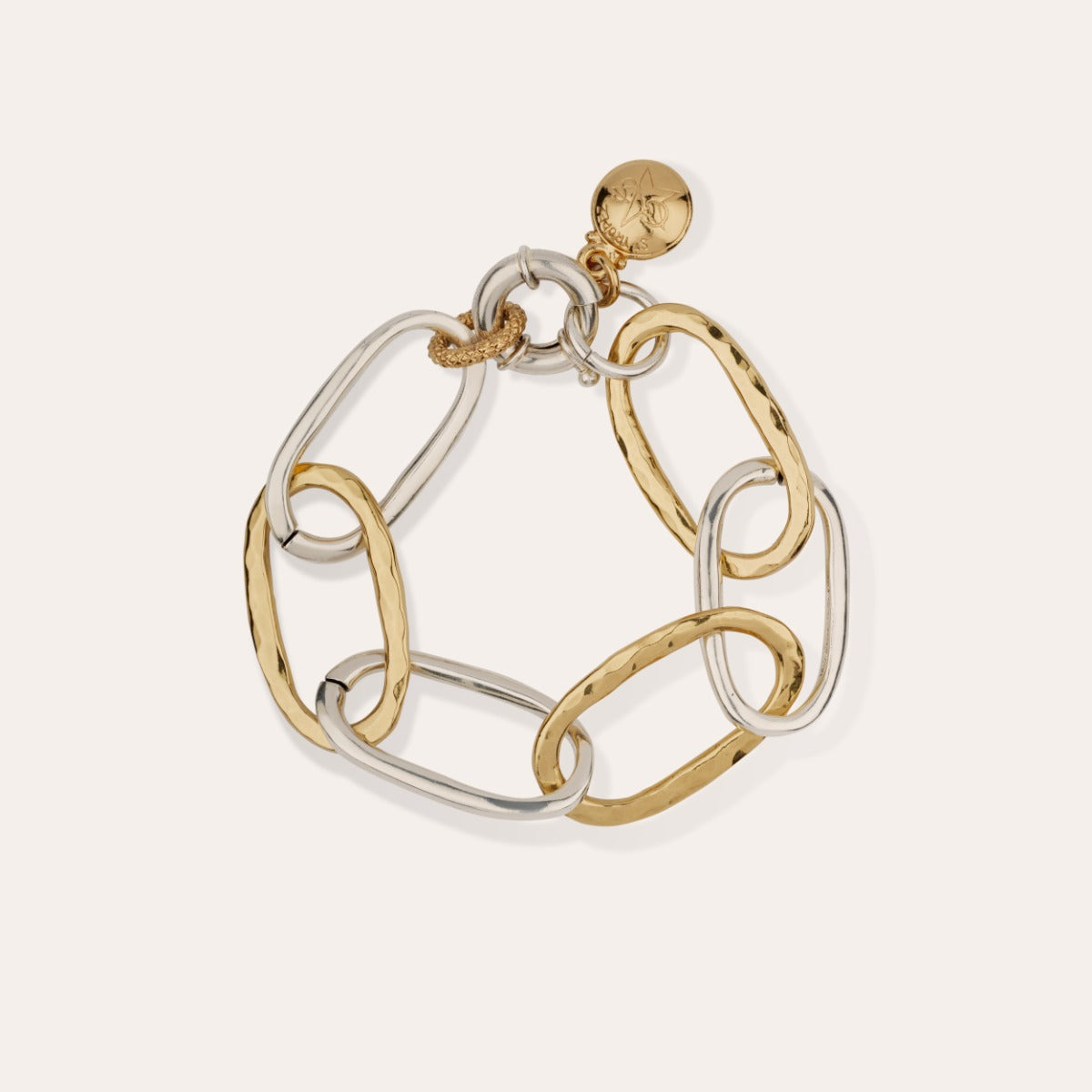 gas-bijoux-bracelet-maille-ovale-grand-mod-le-bicolore-cha-ne-larges-maillons-aj image 3