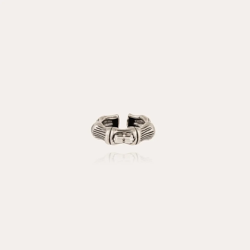 gas-bijoux-bague-bambou-jonc-strass-argent-e image 1