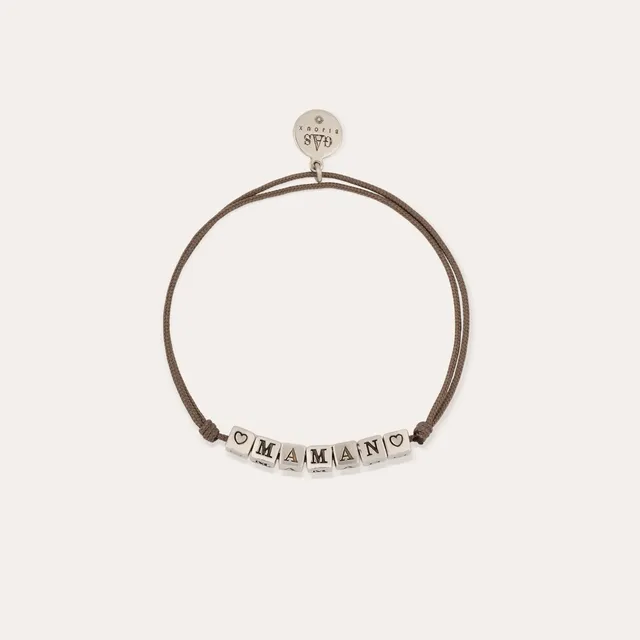 gas-bijoux-bracelet-maman-argent-lien-ajustable image 1