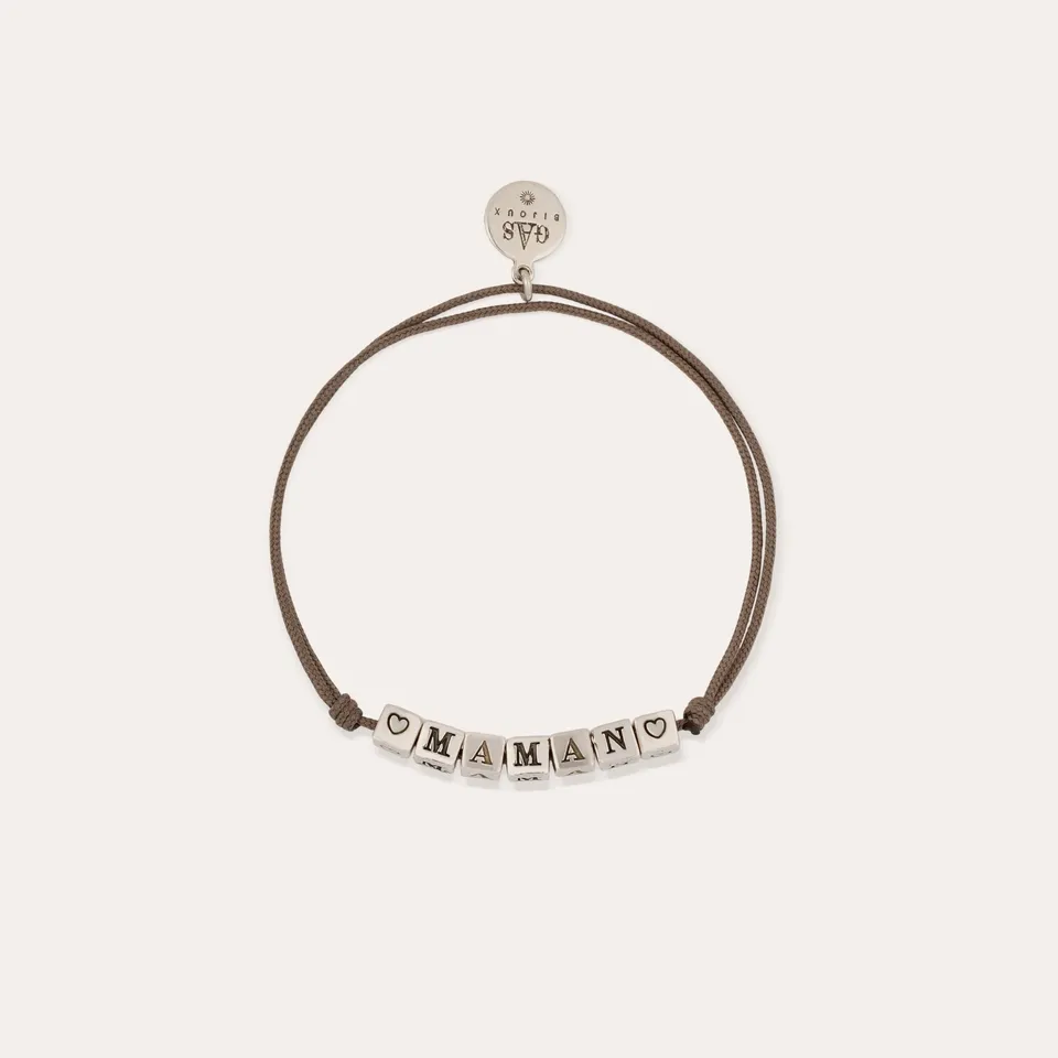 gas-bijoux-bracelet-maman-argent-lien-ajustable image 1