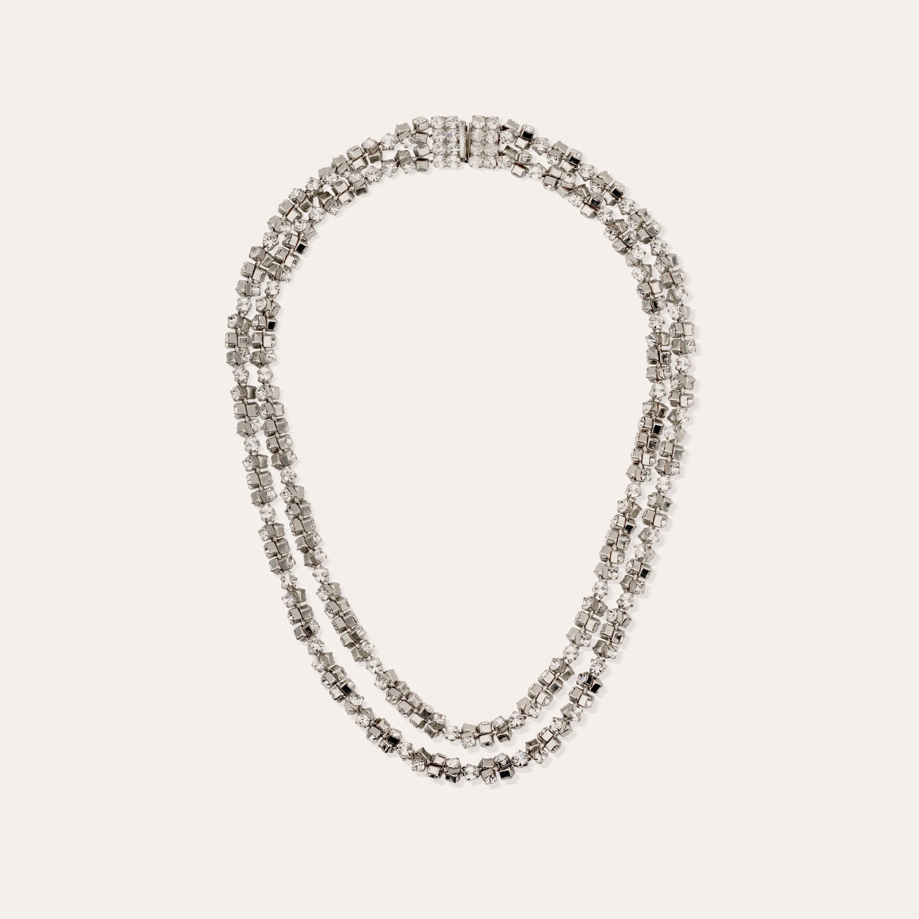 gas-bijoux-collier-trevise-finition-rhodium-collier-strass-46-cm image 2