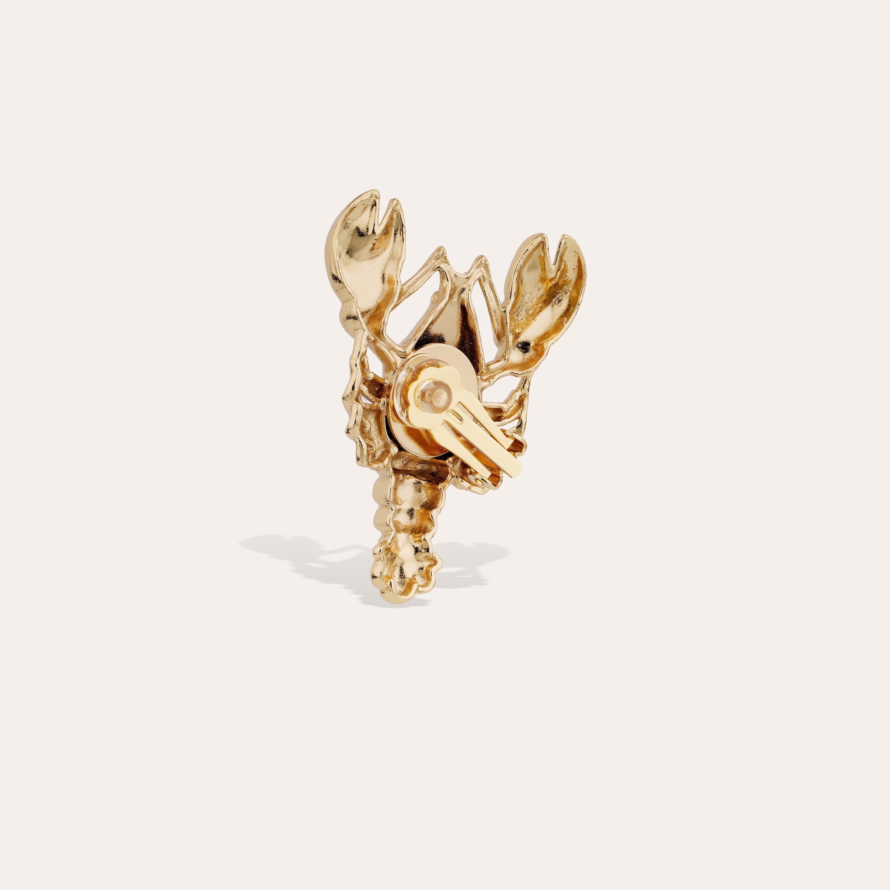 gas-bijoux-boucles-d-oreilles-puce-homarea-dor-es-homard-sculpt-martel-la-main image 2