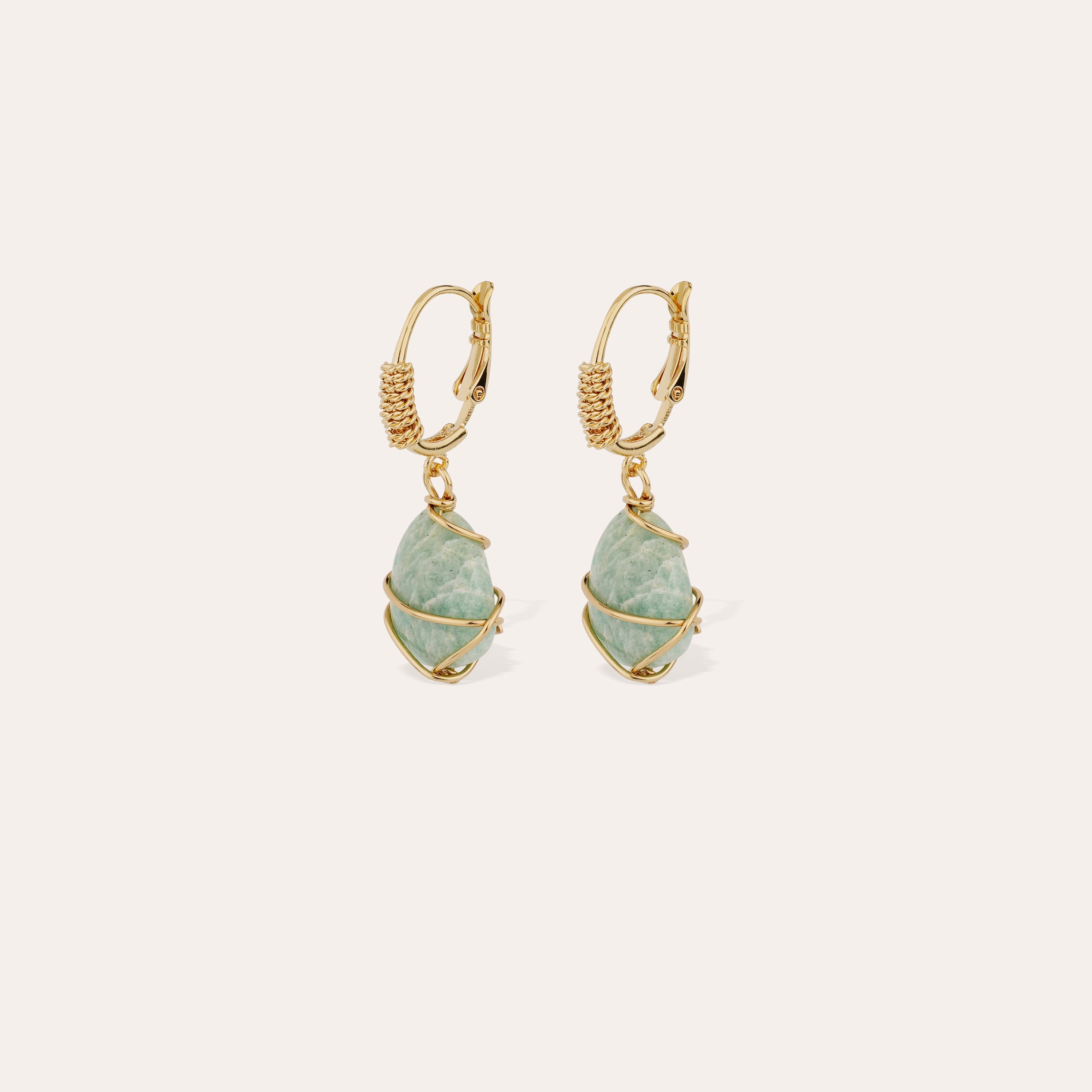 gas-bijoux-boucles-d-oreilles-tao-rainbow-amazonite-dor-es-l-or-fin-avec-fil-dor image 1