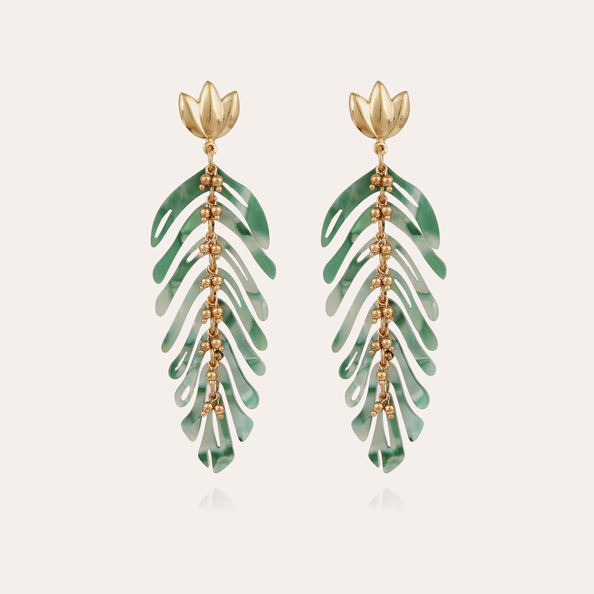gas-bijoux-boucles-d-oreilles-cavallo-ac-tate-vert image 1