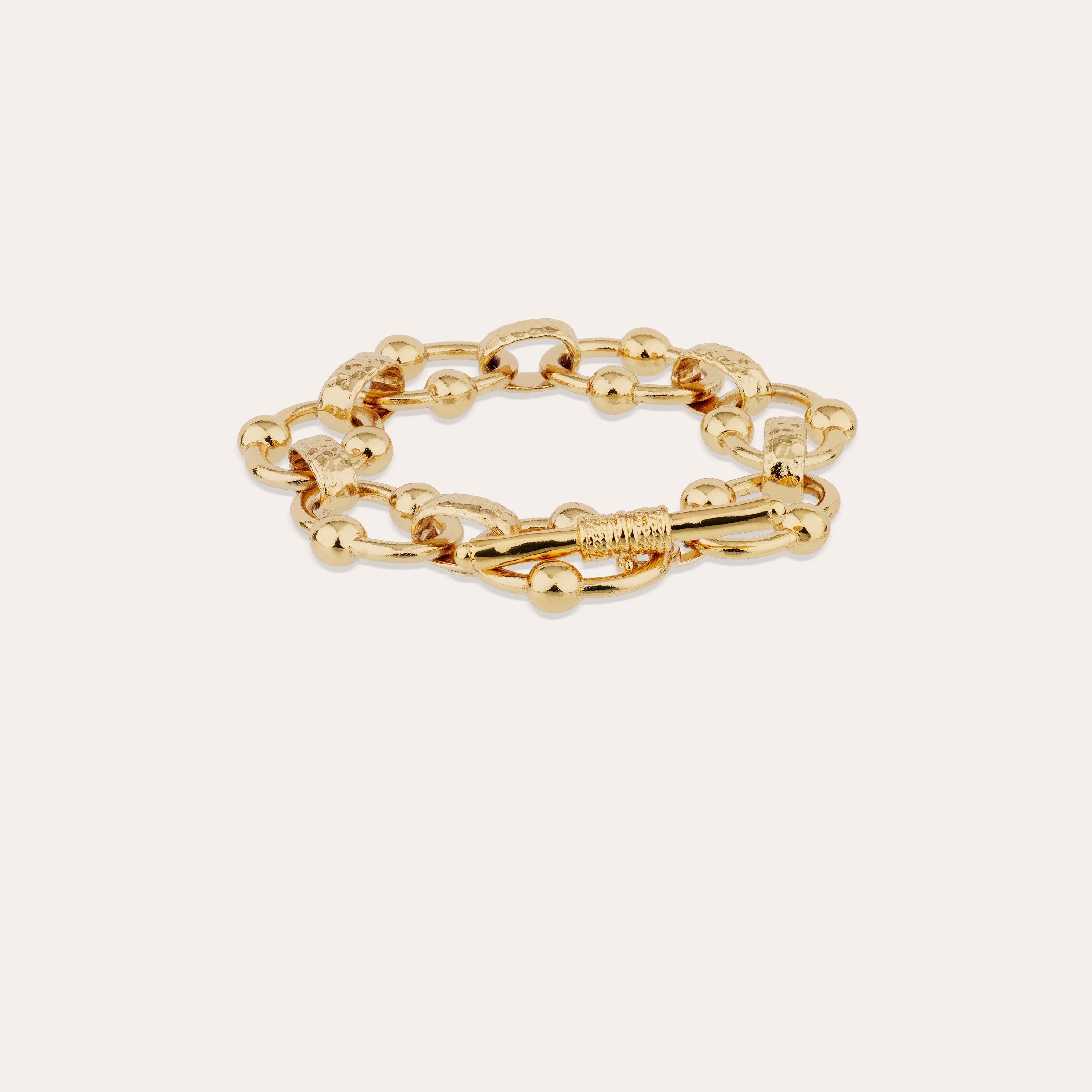 gas-bijoux-rivage-bracelet-cha-ne-dor-l-or-fin-maillons-polis image 1