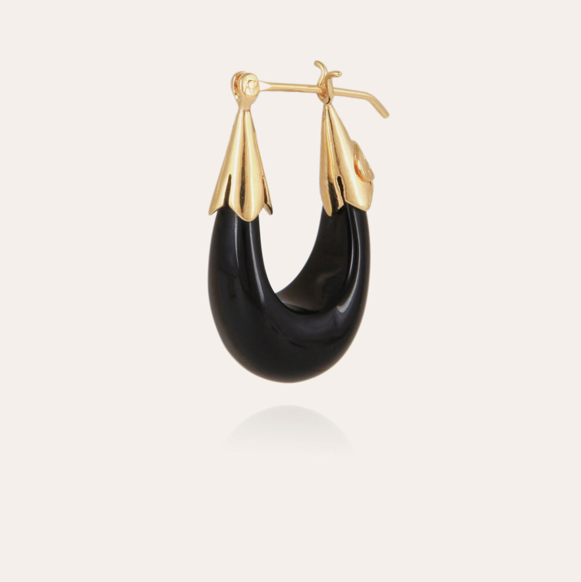 gas-bijoux-boucles-d-oreilles-cume-petit-mod-le-ac-tate-noir-dor image 2
