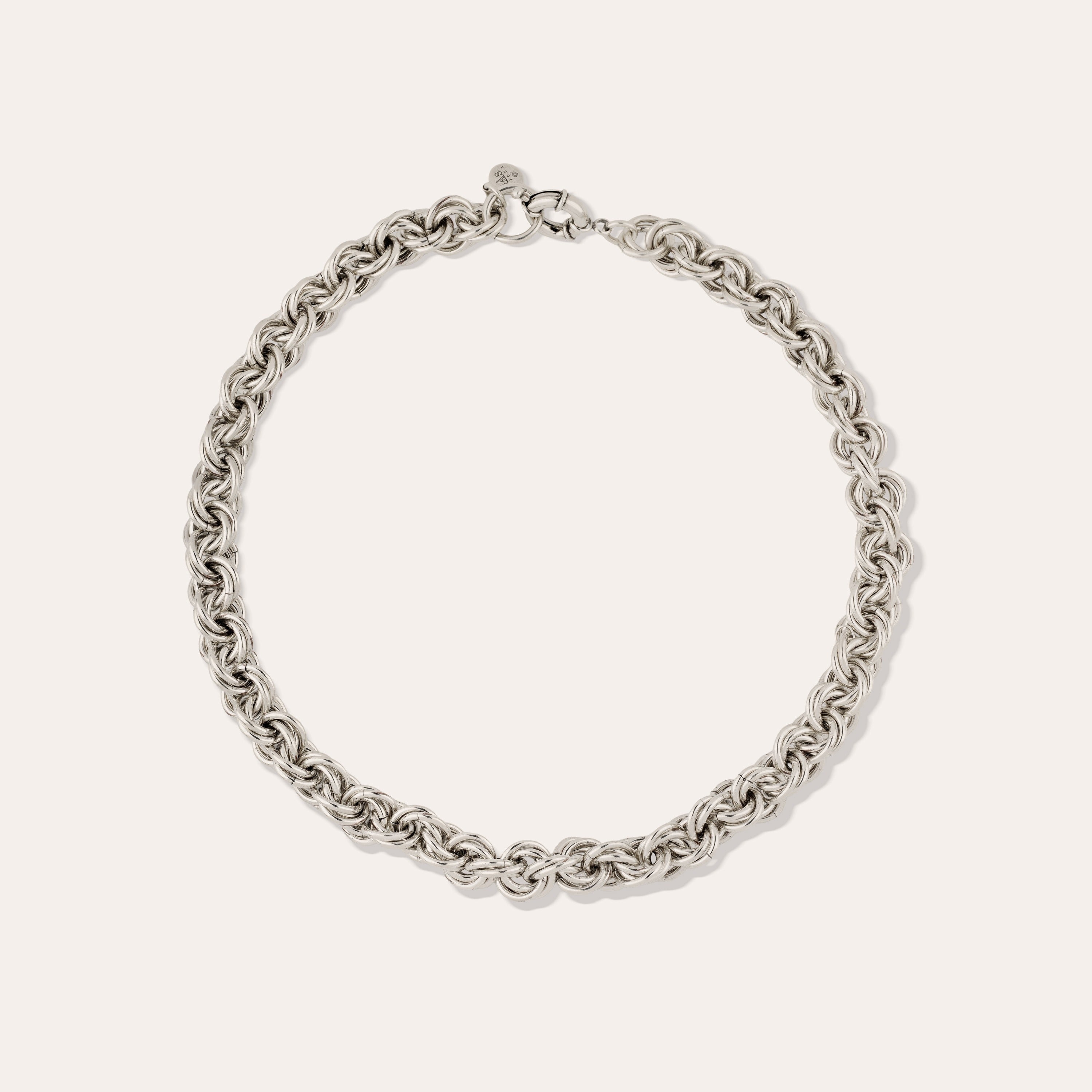 gas-bijoux-collier-maille-rond-entrecrois-argent-45-5-cm image 1