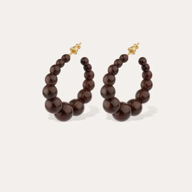 gas-bijoux-andy-petit-mod-le-marron-boucles-d-oreilles-cr-oles-ac-tate-d-grad image 1