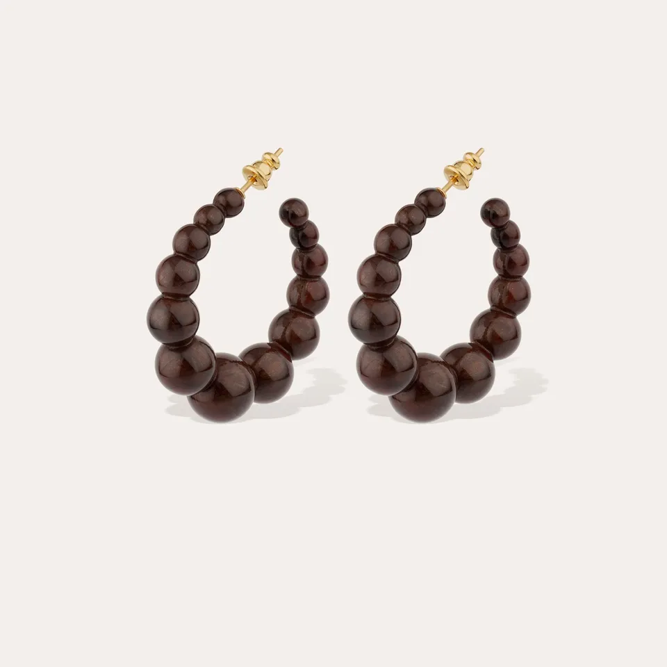 gas-bijoux-andy-petit-mod-le-marron-boucles-d-oreilles-cr-oles-ac-tate-d-grad image 1
